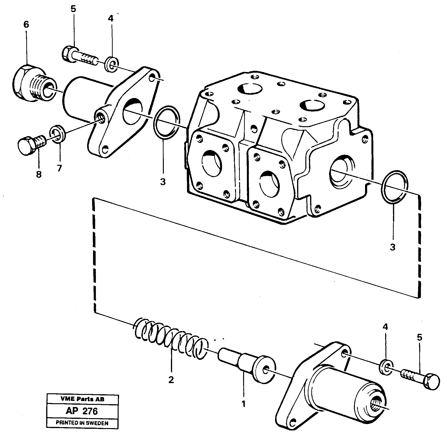 Схема запчастей Volvo L120C - 10878 Reversing valve L120C VOLVO BM VOLVO BM L120C SER NO - 11318