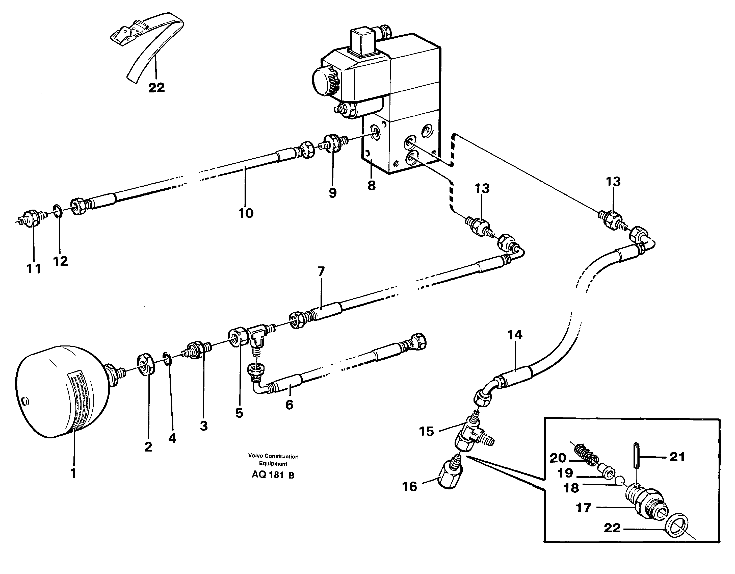 Схема запчастей Volvo L120C - 21326 Parking brake, electro -hydraulic L120C S/N 11319-SWE, S/N 61677-USA, S/N 70075-BRA