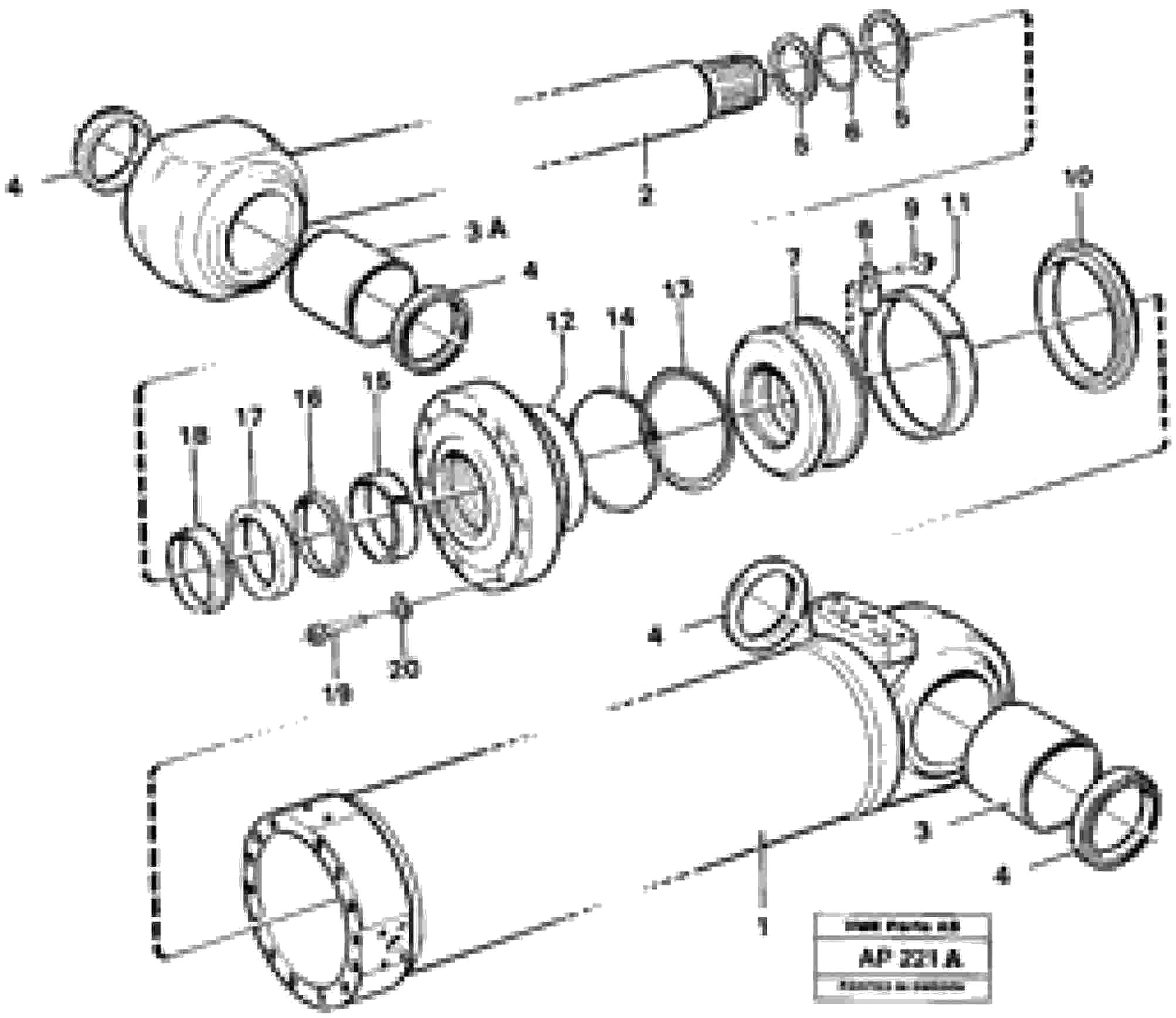 Схема запчастей Volvo L120C - 59794 Hydraulic cylinder Tilting L120C VOLVO BM VOLVO BM L120C SER NO - 11318