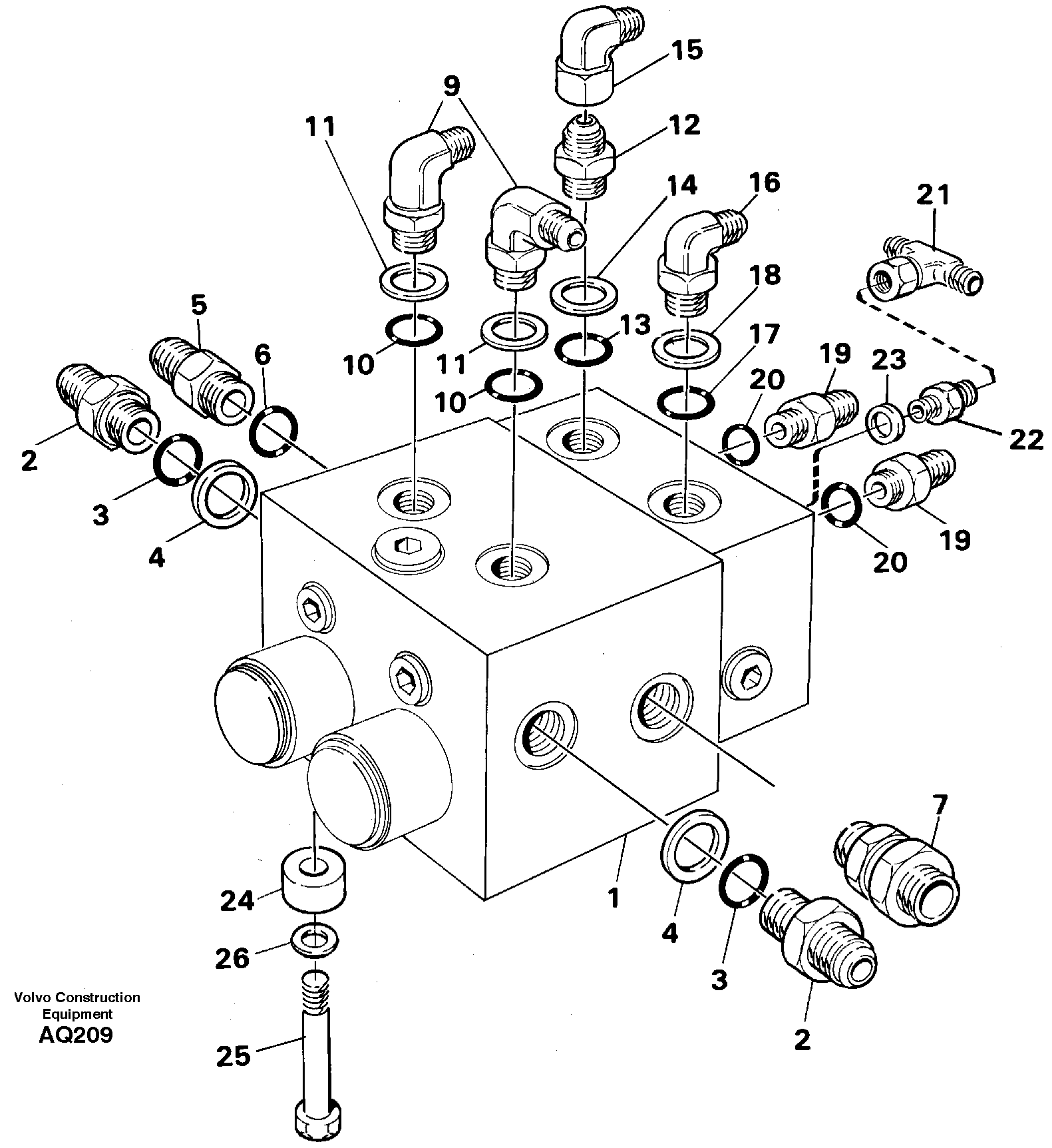 Схема запчастей Volvo L120C - 7275 Shift valve, assembly L120C S/N 11319-SWE, S/N 61677-USA, S/N 70075-BRA