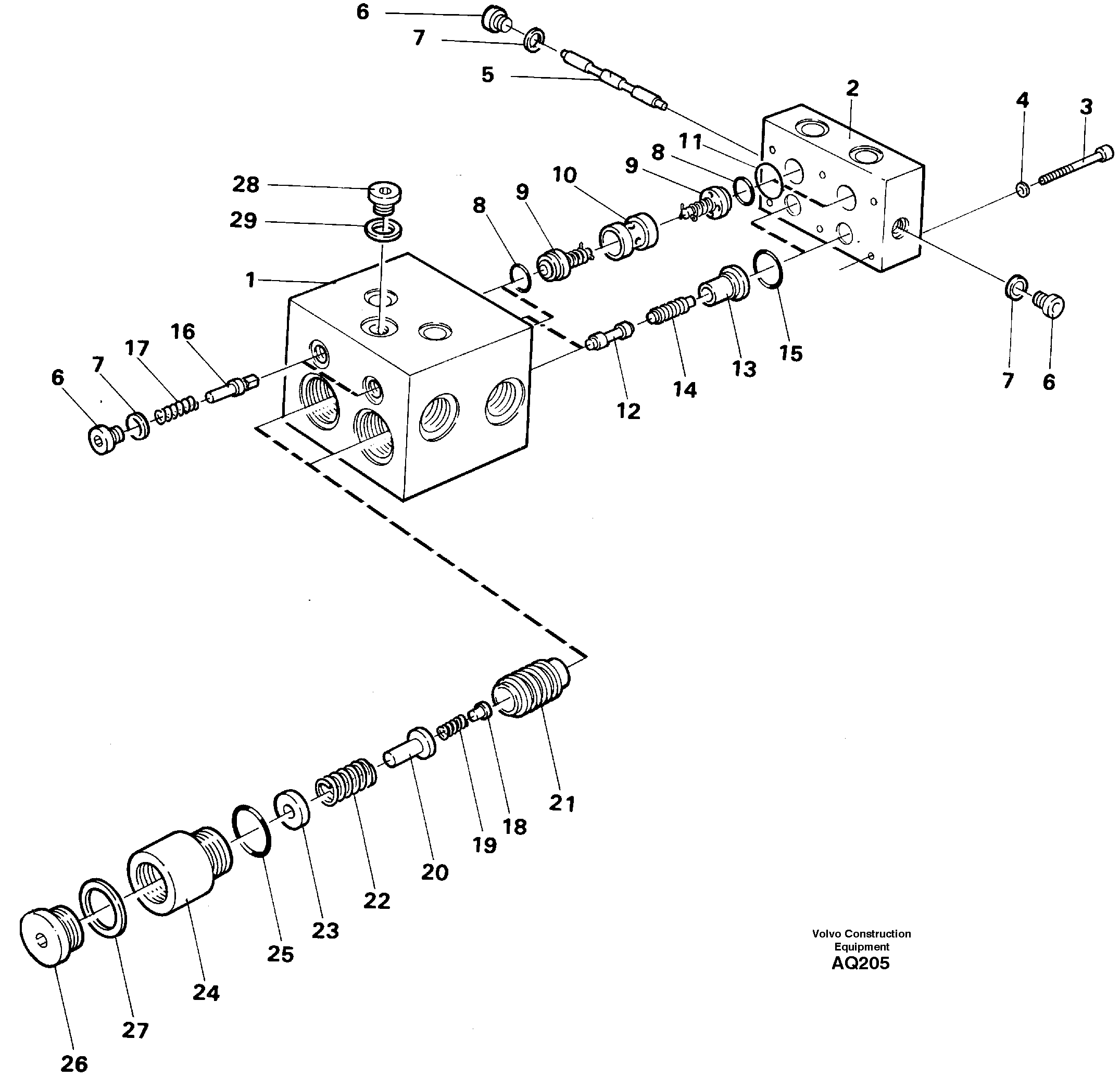 Схема запчастей Volvo L120C - 78946 Shift valve L120C S/N 11319-SWE, S/N 61677-USA, S/N 70075-BRA