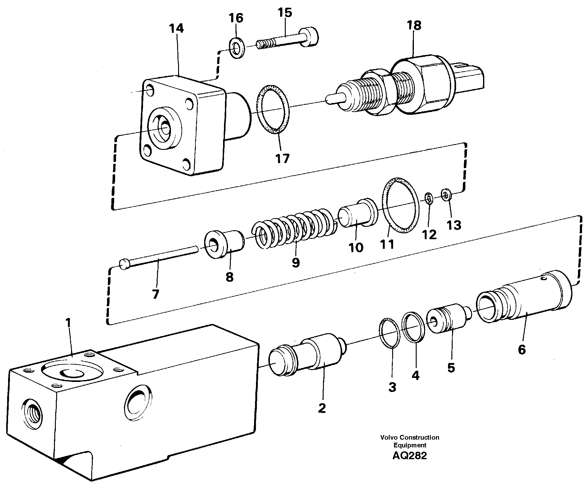 Схема запчастей Volvo L120C - 59637 Sensor L120C S/N 11319-SWE, S/N 61677-USA, S/N 70075-BRA