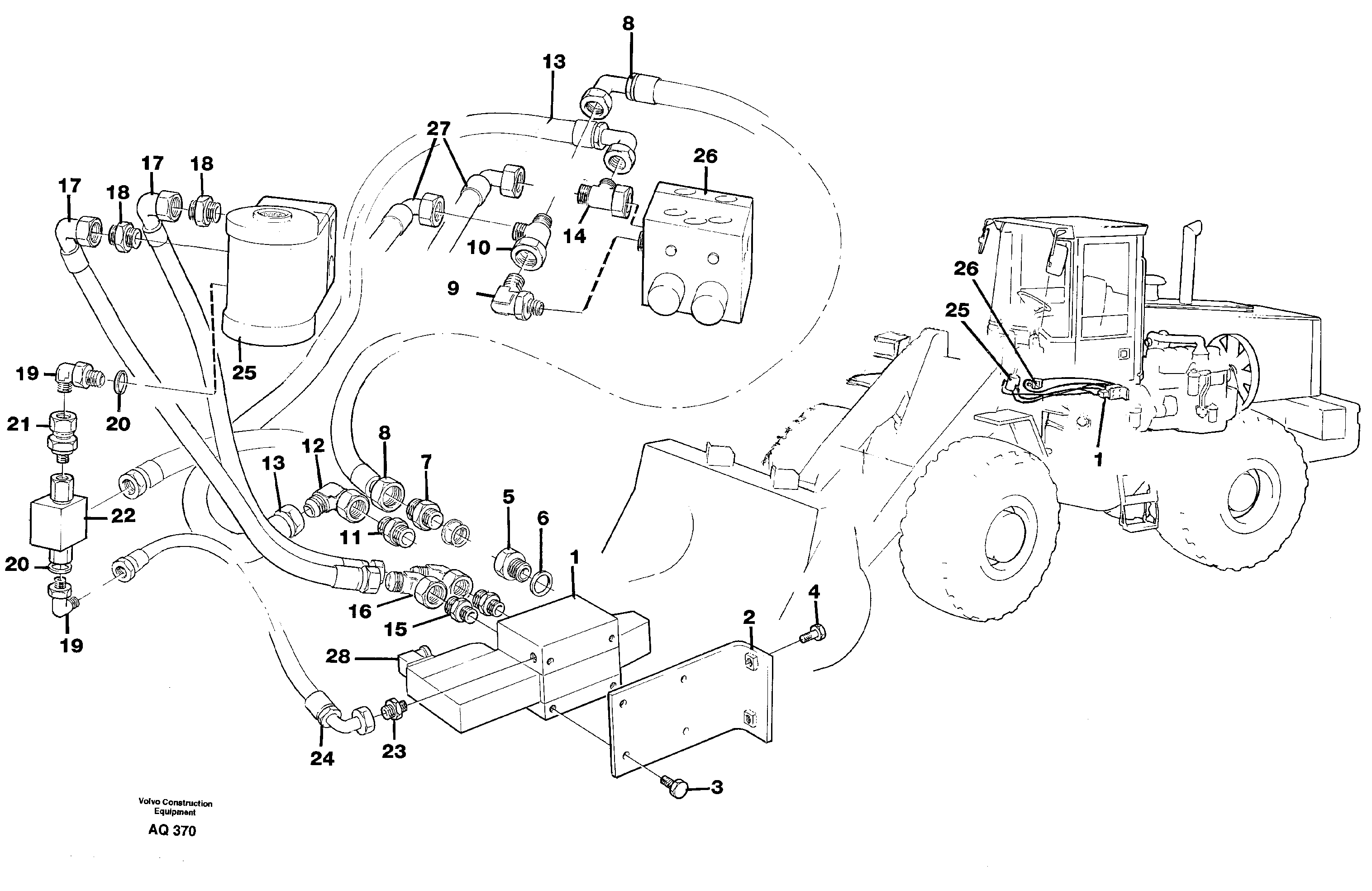 Схема запчастей Volvo L120C - 59638 Comfort drive control L120C S/N 11319-SWE, S/N 61677-USA, S/N 70075-BRA