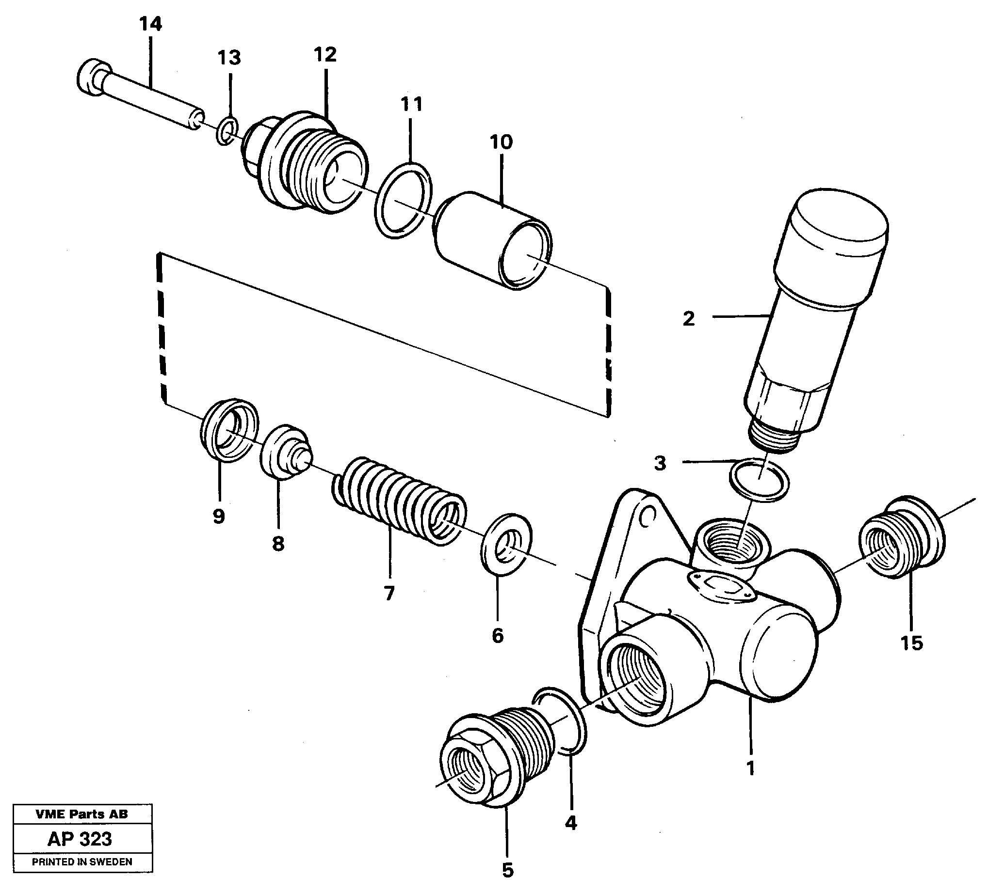 Схема запчастей Volvo L120C - 100609 Feed pump L120C VOLVO BM VOLVO BM L120C SER NO - 11318