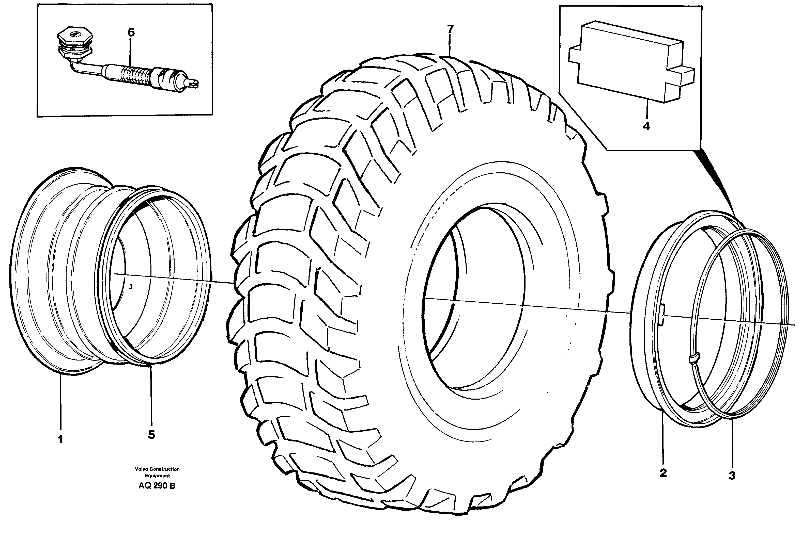 Схема запчастей Volvo L120C - 22069 Wheel L120C S/N 11319-SWE, S/N 61677-USA, S/N 70075-BRA