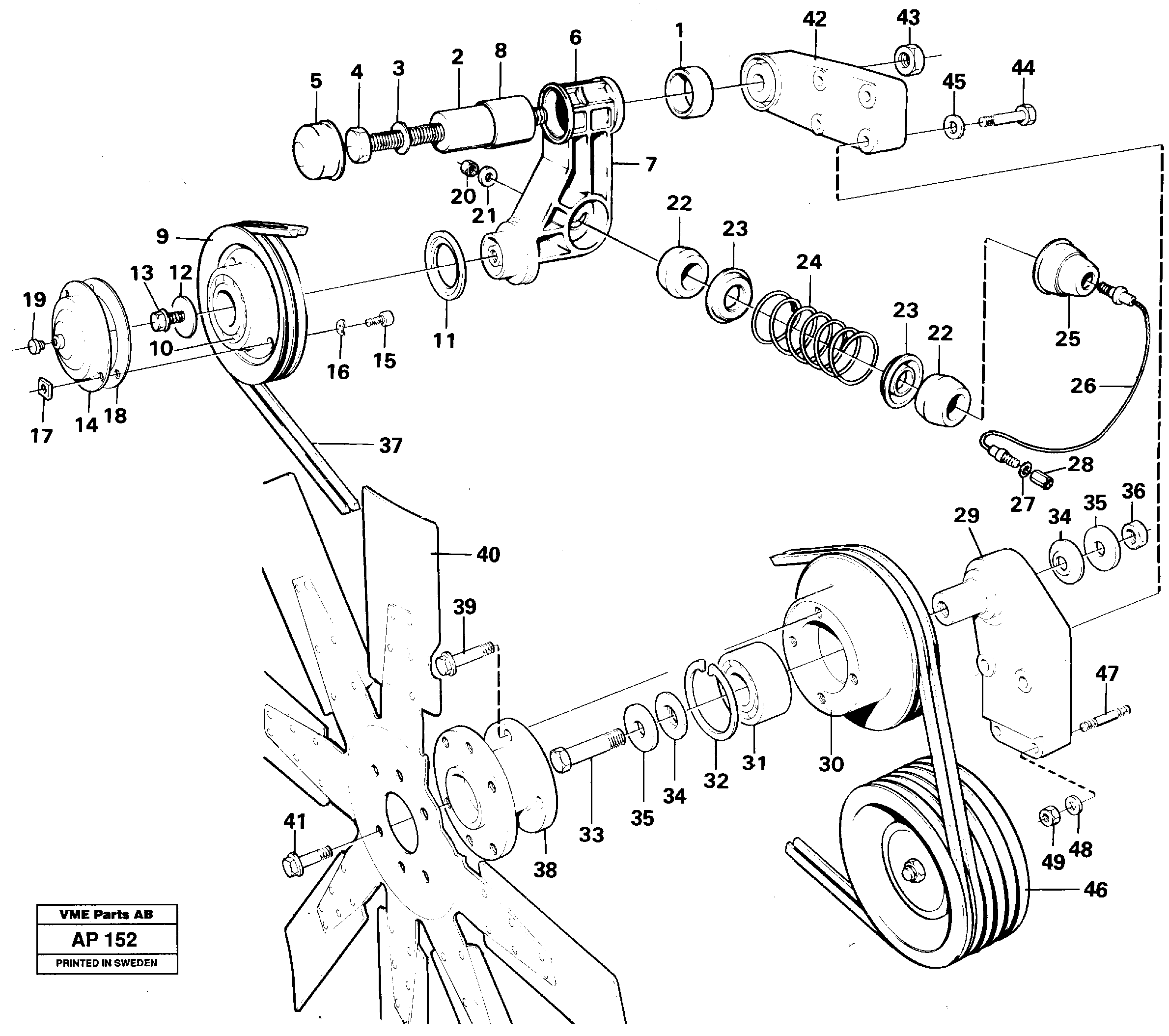 Схема запчастей Volvo L120C - 27189 Belt transmission L120C VOLVO BM VOLVO BM L120C SER NO - 11318