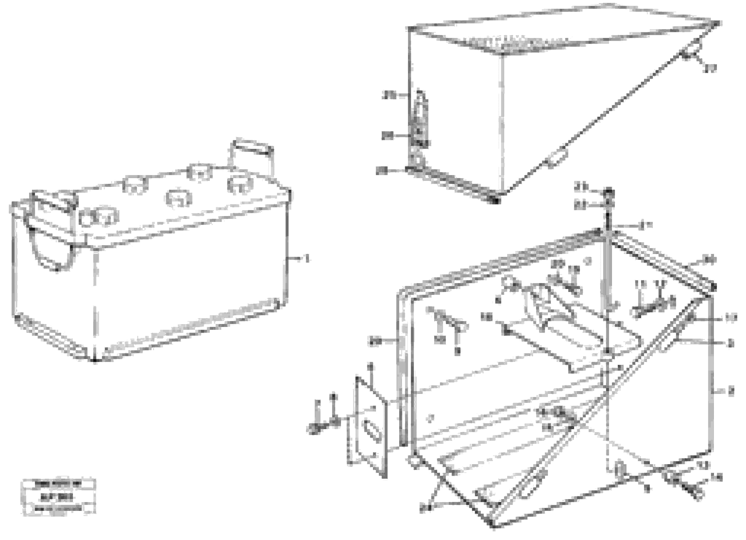 Схема запчастей Volvo L120C - 65883 Battery box L120C VOLVO BM VOLVO BM L120C SER NO - 11318