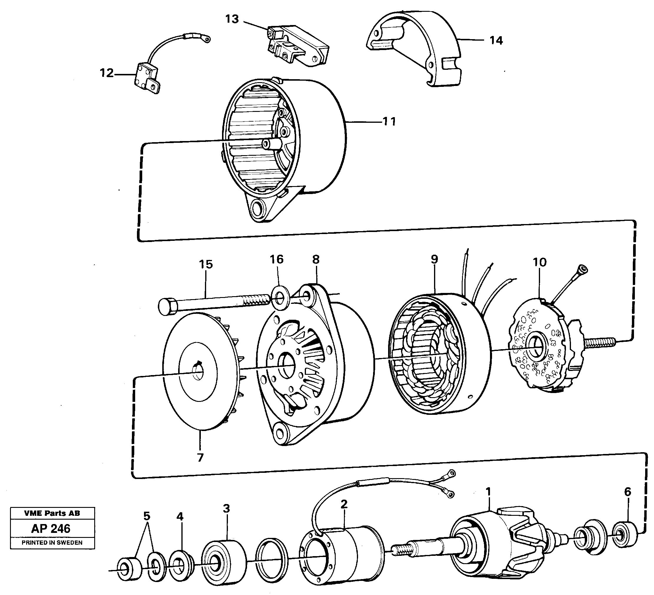 Схема запчастей Volvo L120C - 21731 Alternator L120C VOLVO BM VOLVO BM L120C SER NO - 11318