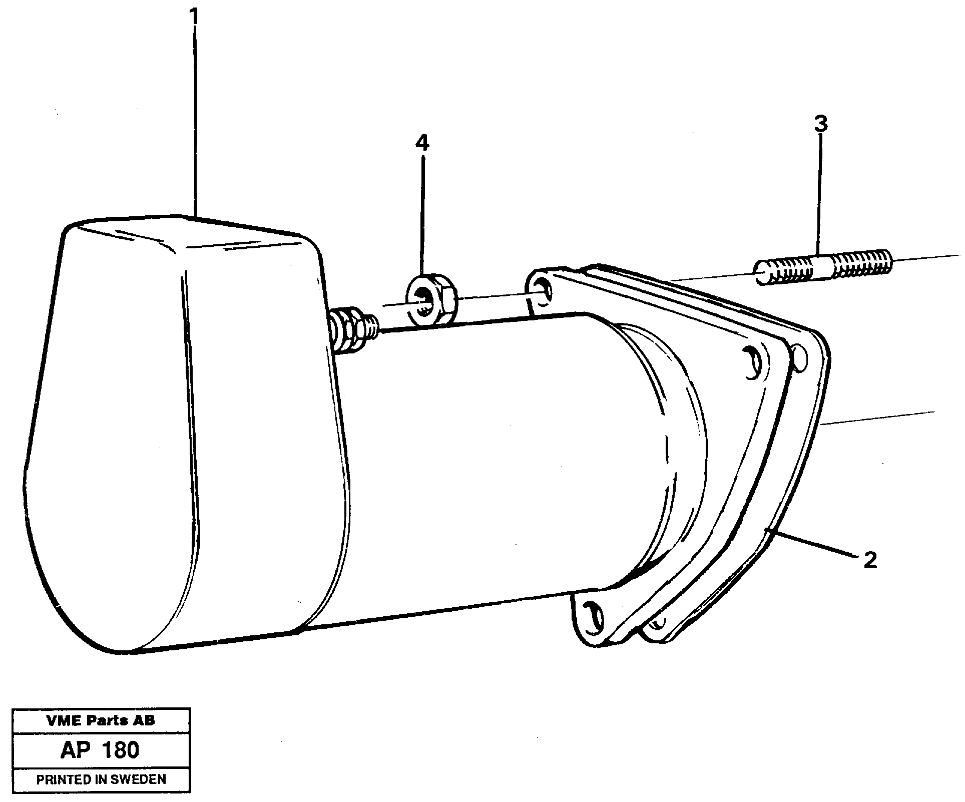 Схема запчастей Volvo L120C - 15211 Starter motor with assembling details L120C VOLVO BM VOLVO BM L120C SER NO - 11318