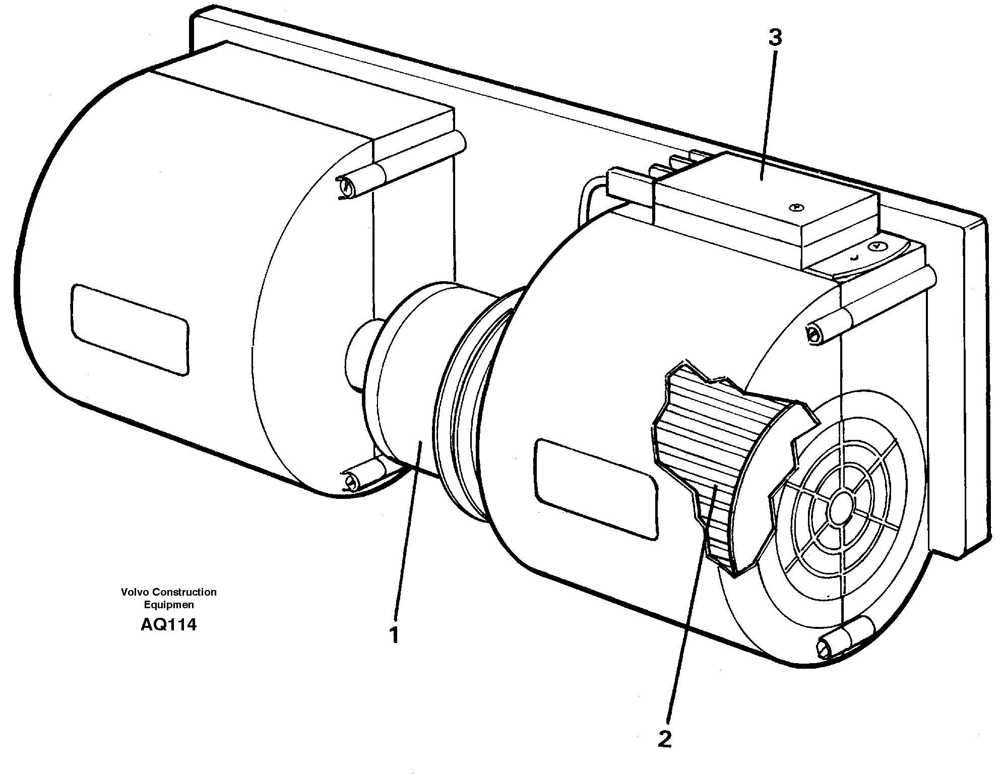 Схема запчастей Volvo L120C - 28947 Fan L120C S/N 11319-SWE, S/N 61677-USA, S/N 70075-BRA