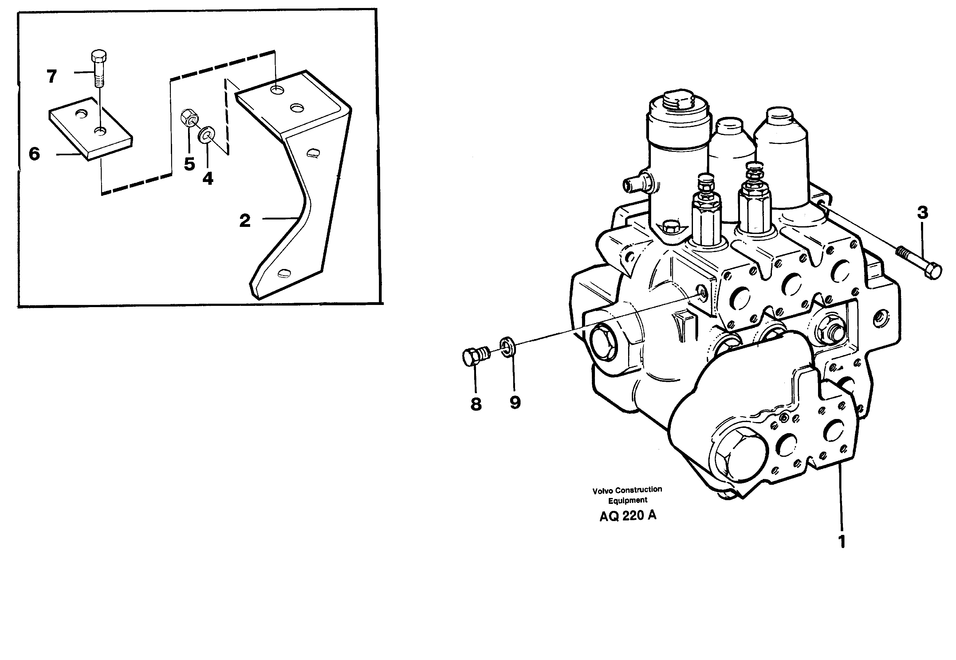 Схема запчастей Volvo L120C - 59652 Control valve, Assembly L120C S/N 11319-SWE, S/N 61677-USA, S/N 70075-BRA