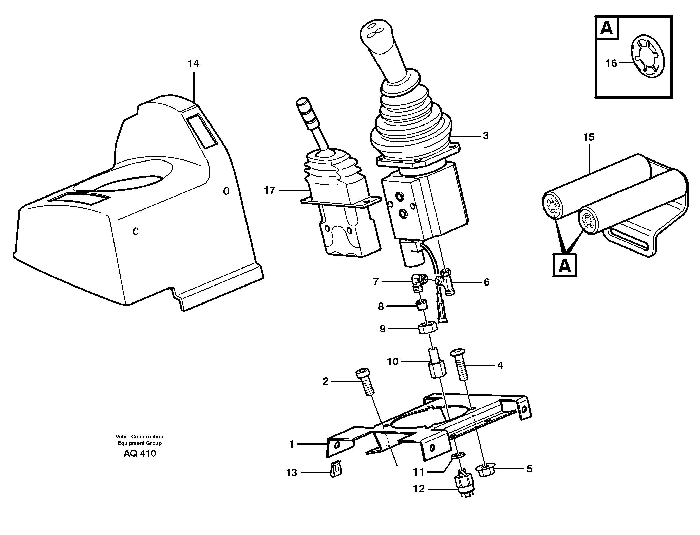 Схема запчастей Volvo L120C - 20718 Servo valve with fitting parts L120C S/N 11319-SWE, S/N 61677-USA, S/N 70075-BRA