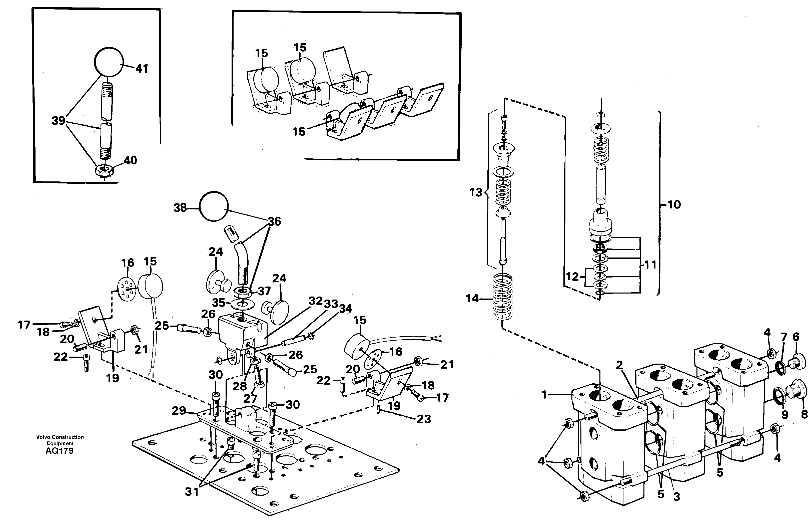 Схема запчастей Volvo L120C - 97337 Servo valve L120C S/N 11319-SWE, S/N 61677-USA, S/N 70075-BRA