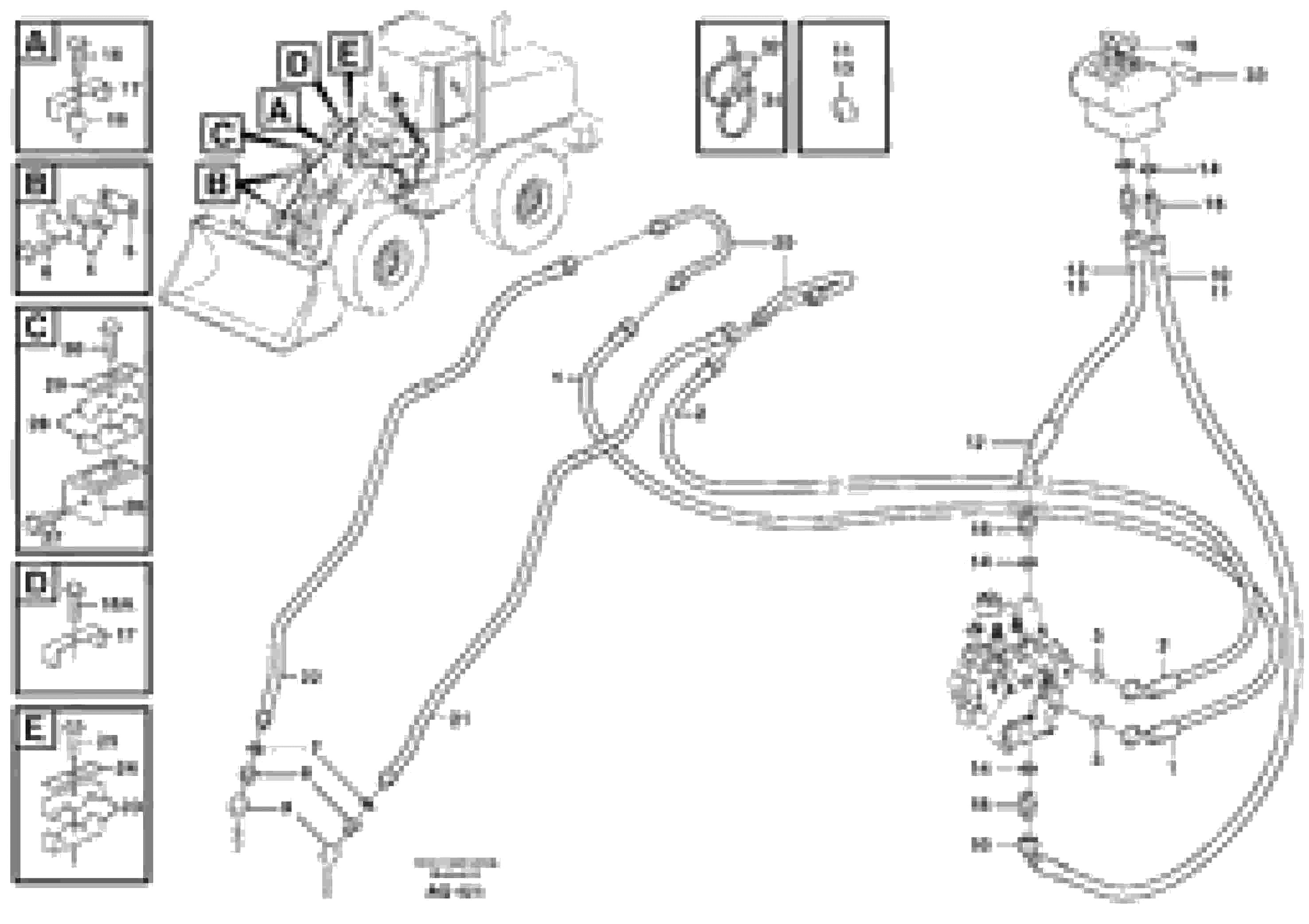 Схема запчастей Volvo L120C - 49908 Extra hydraulic equipment 3rd hydraulic control L120C S/N 11319-SWE, S/N 61677-USA, S/N 70075-BRA