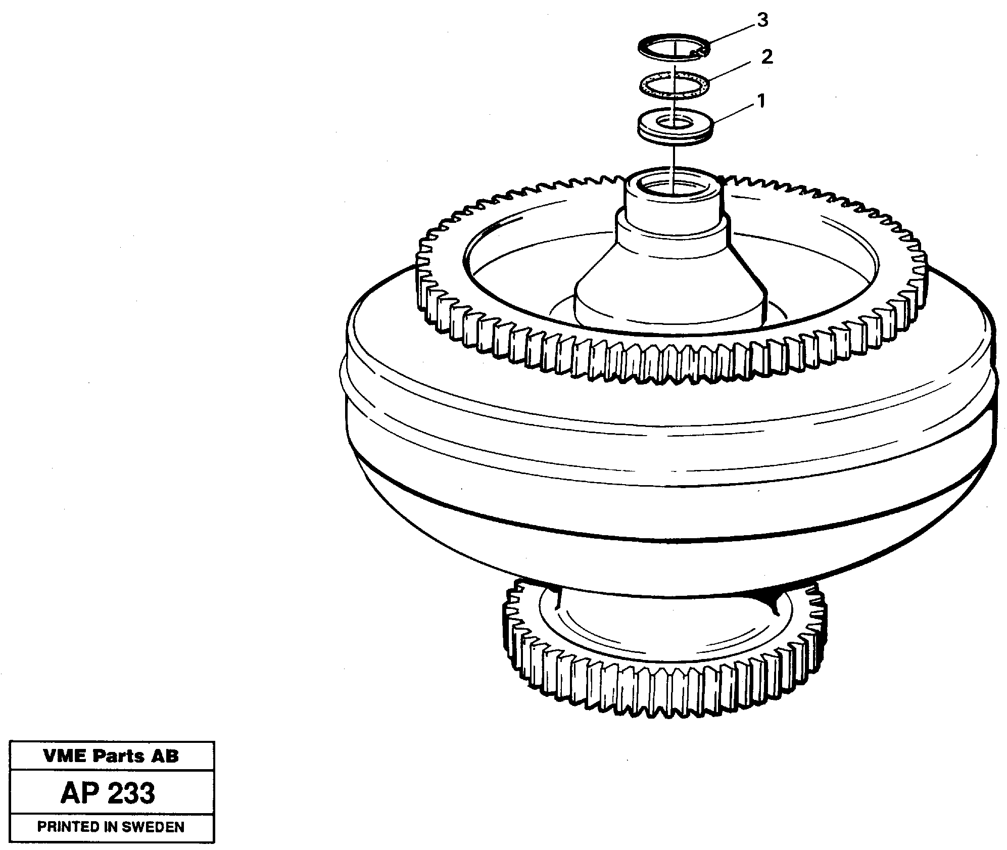 Схема запчастей Volvo L120C - 21756 Torque converter L120C VOLVO BM VOLVO BM L120C SER NO - 11318