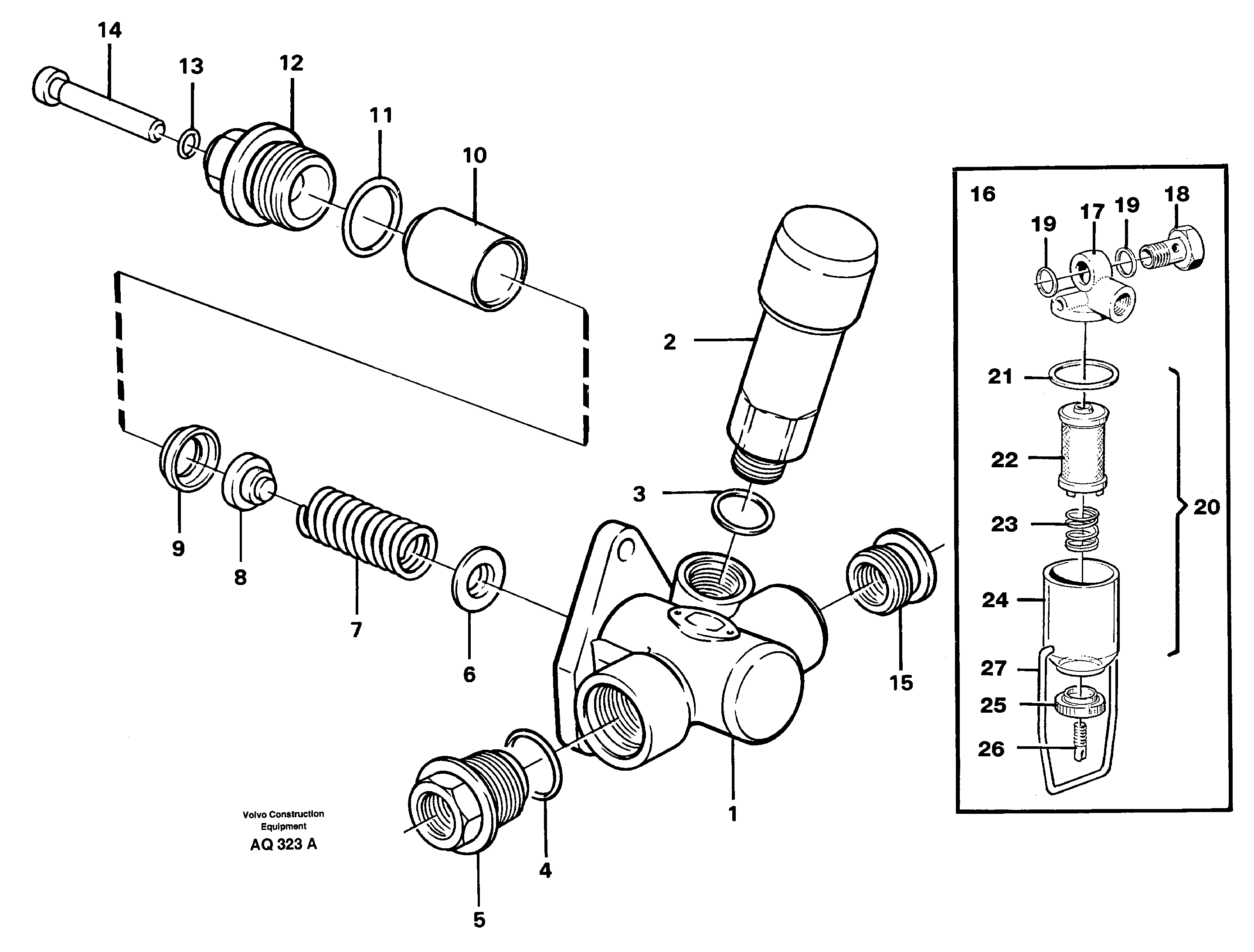 Схема запчастей Volvo L120C - 92206 Feed pump L120C S/N 11319-SWE, S/N 61677-USA, S/N 70075-BRA