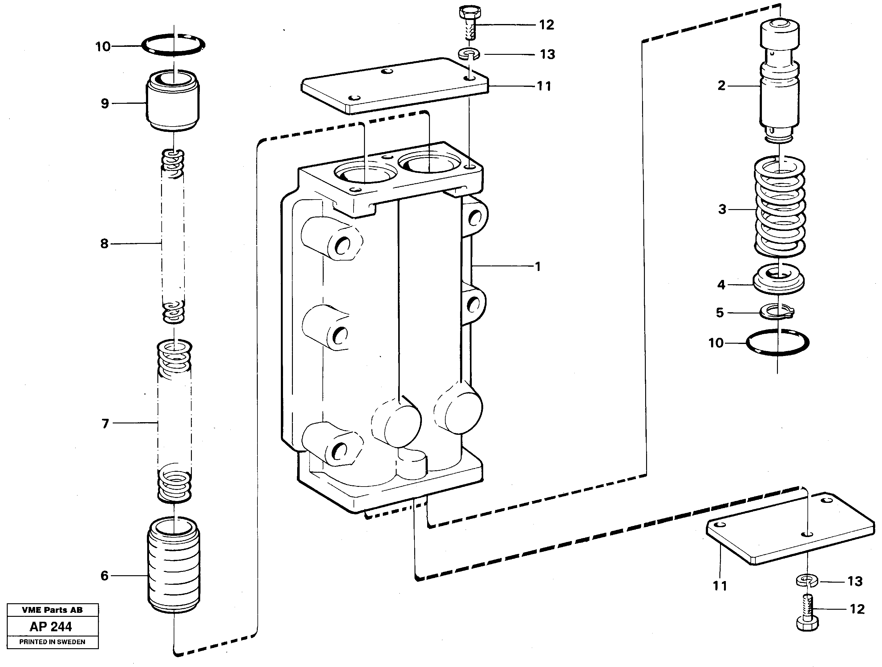 Схема запчастей Volvo L120C - 21765 Pressure limiting valve L120C VOLVO BM VOLVO BM L120C SER NO - 11318