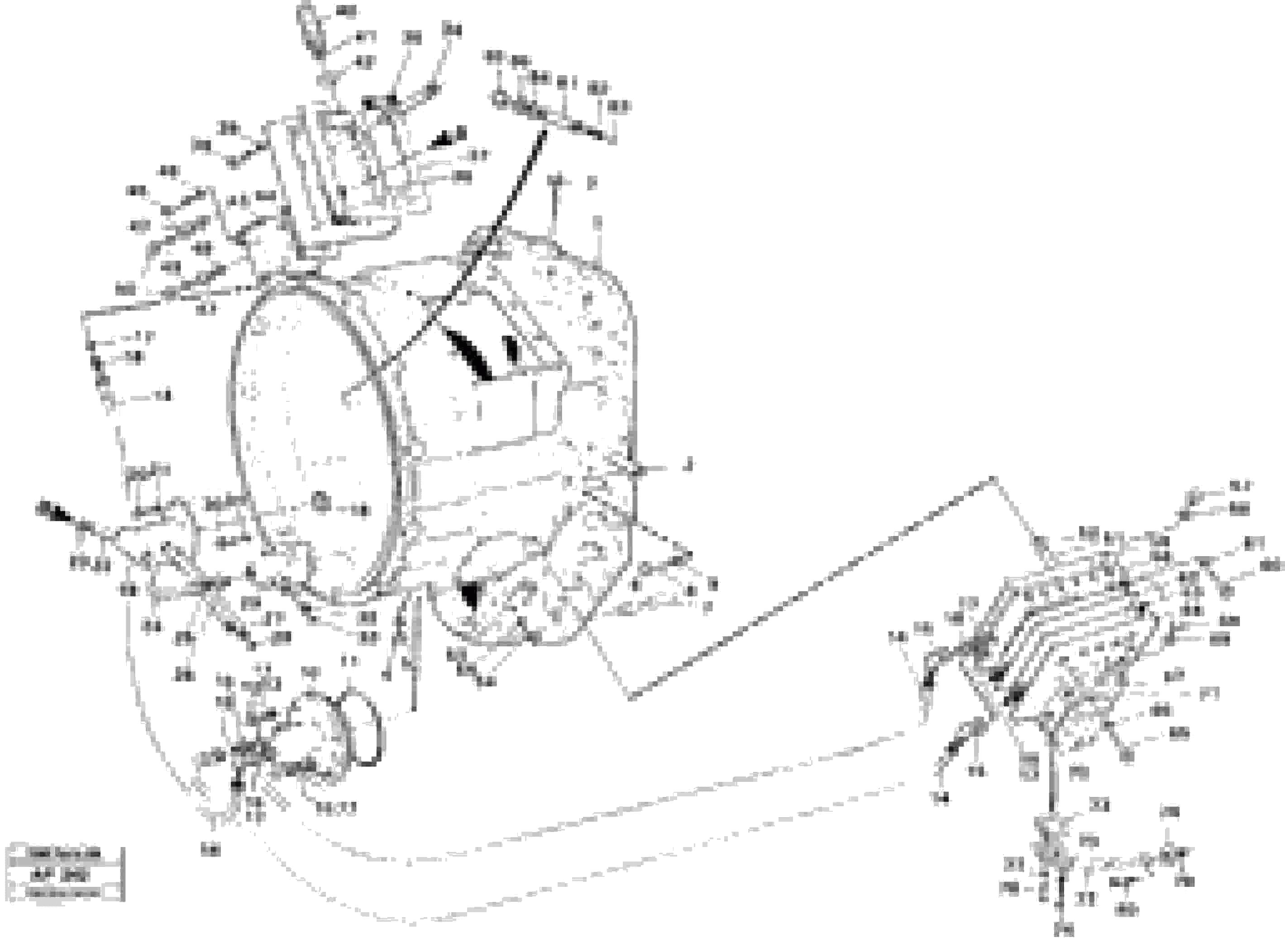 Схема запчастей Volvo L120C - 91784 Converter housing with fitting parts L120C VOLVO BM VOLVO BM L120C SER NO - 11318