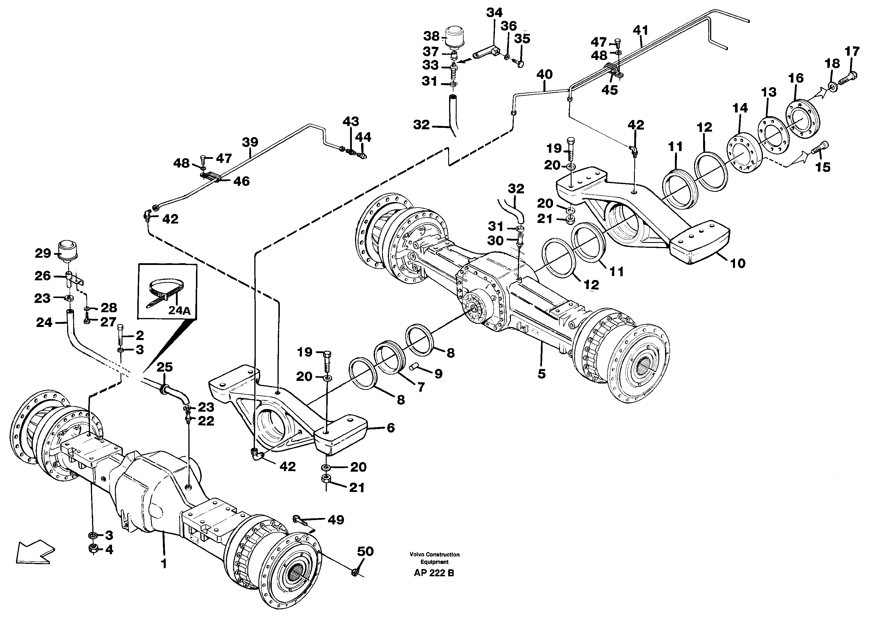 Схема запчастей Volvo L120C - 84902 Planet axles with fitting parts L120C VOLVO BM VOLVO BM L120C SER NO - 11318