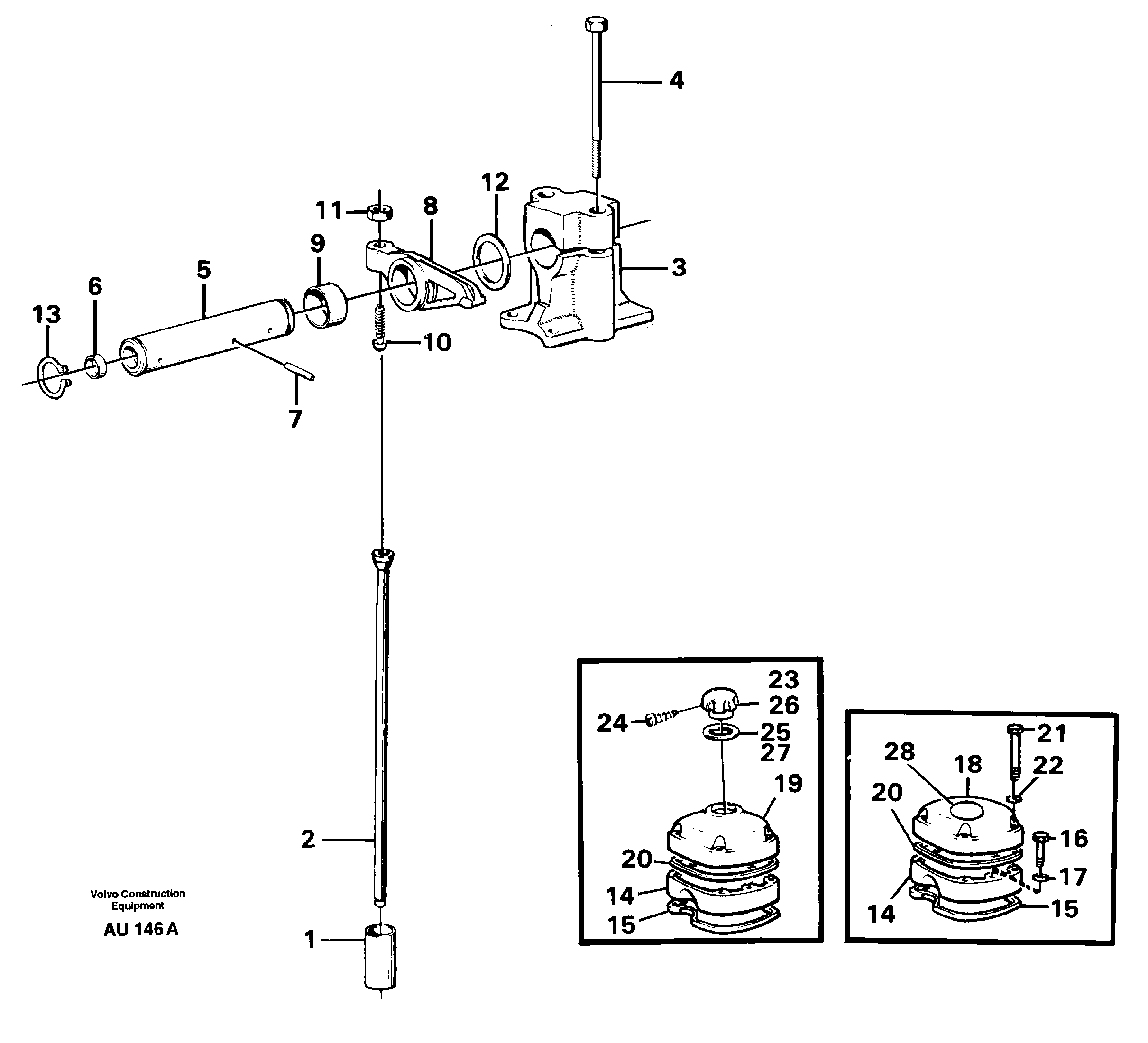 Схема запчастей Volvo L150C - 23563 Valve mechanism L150C S/N 2768-SWE, 60701-USA