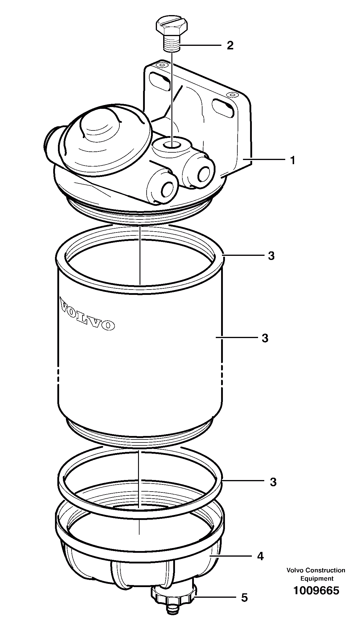 Схема запчастей Volvo L150C - 2502 Water separator L150C S/N 2768-SWE, 60701-USA