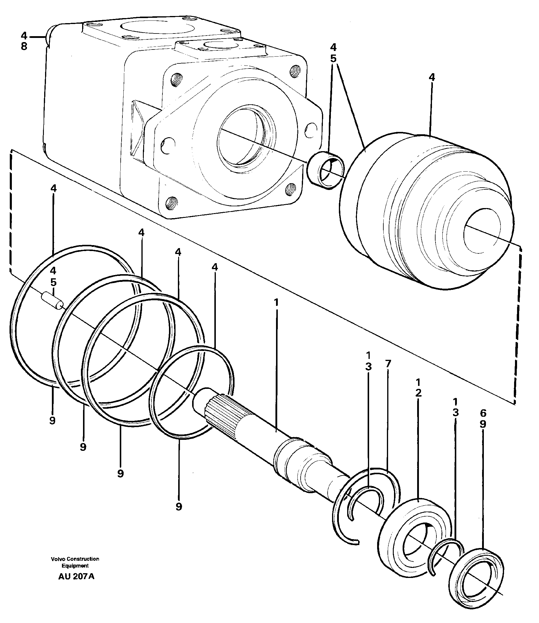 Схема запчастей Volvo L150C - 19303 Гидронасос (основной насос) L150C S/N 2768-SWE, 60701-USA