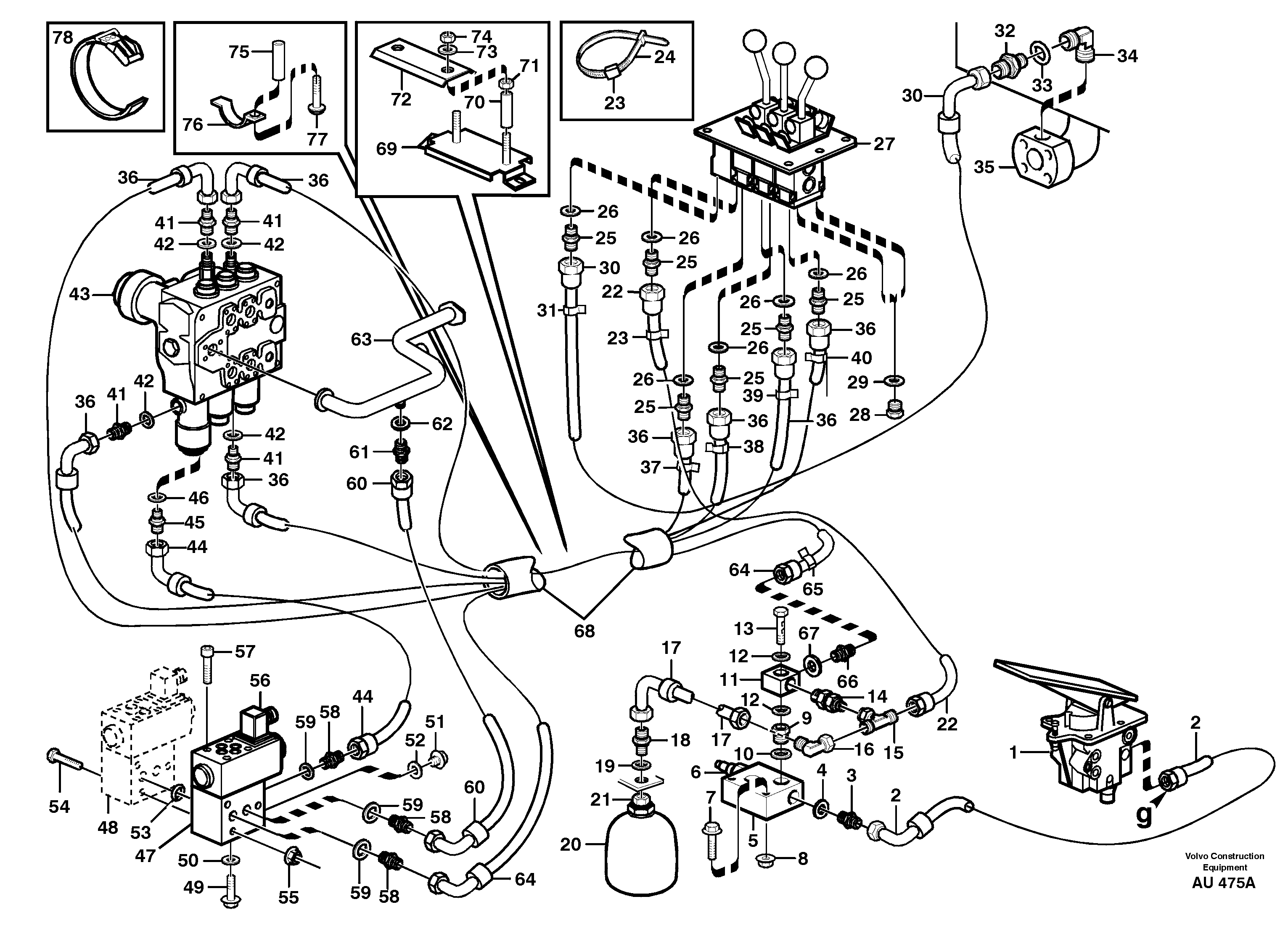 Схема запчастей Volvo L150C - 85794 Servo - hydraulic L150C S/N 2768-SWE, 60701-USA