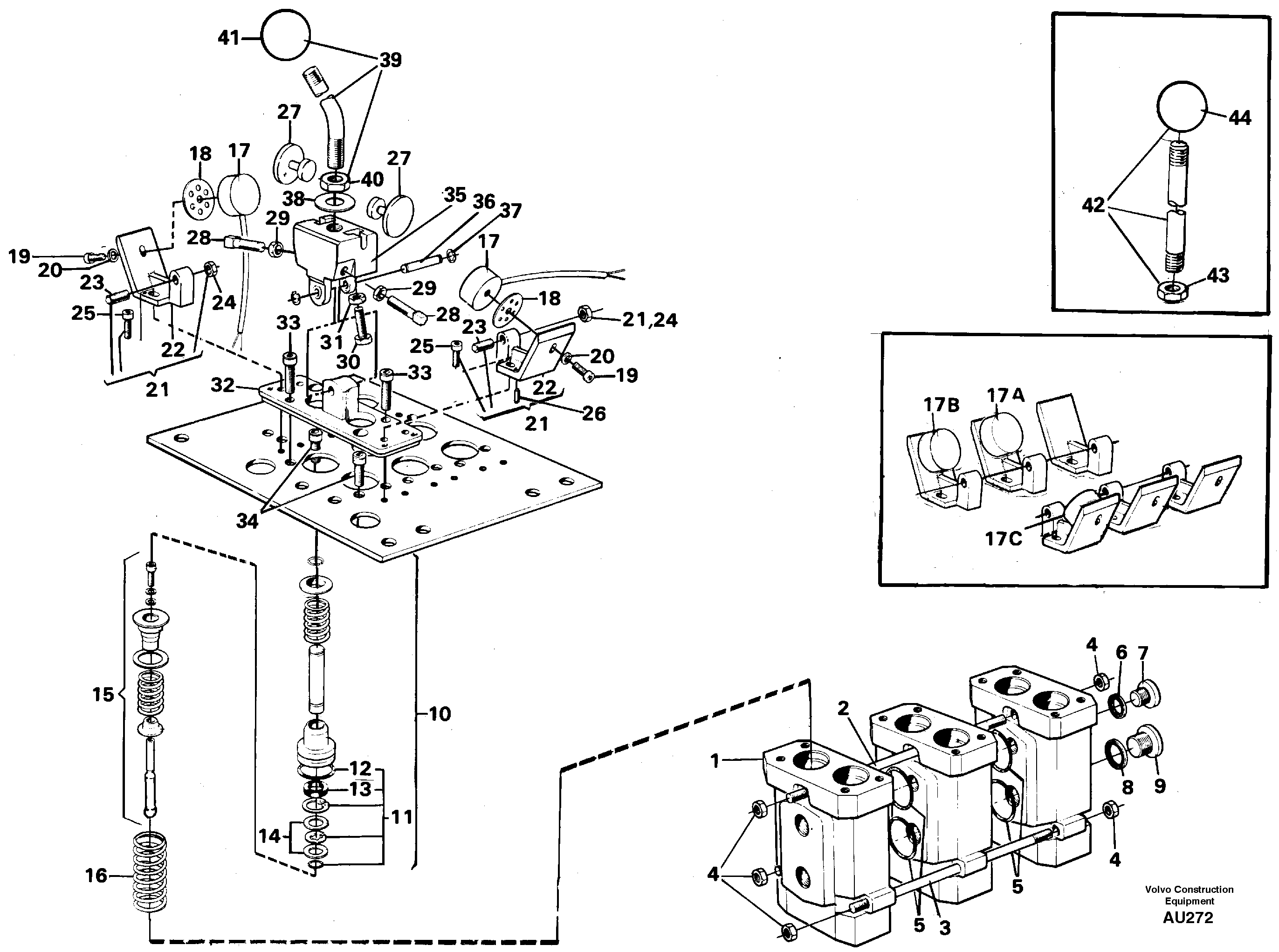 Схема запчастей Volvo L150C - 98049 Servo valve L150C S/N 2768-SWE, 60701-USA