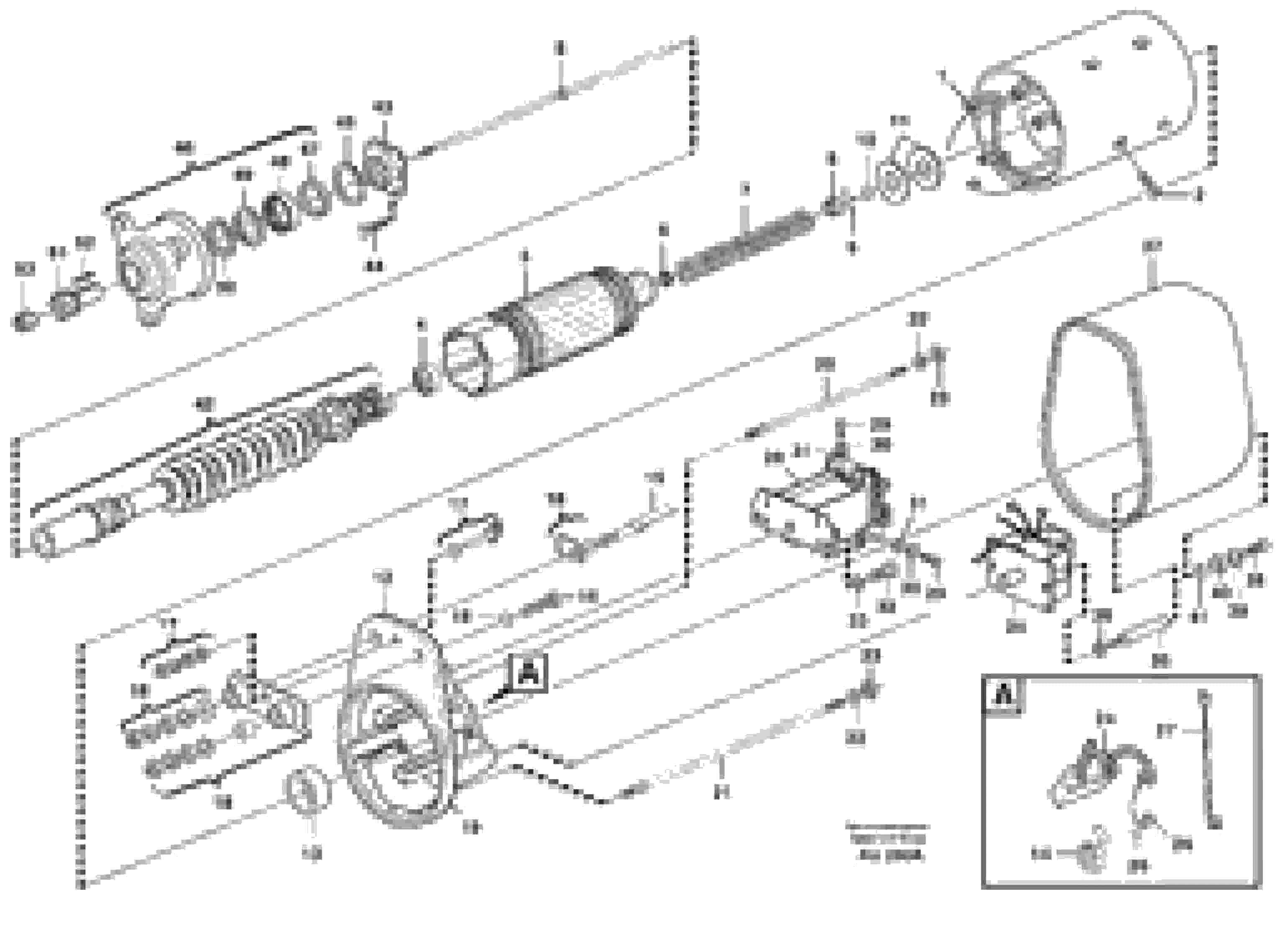 Схема запчастей Volvo L150C - 10166 Starter motor L150C S/N 2768-SWE, 60701-USA