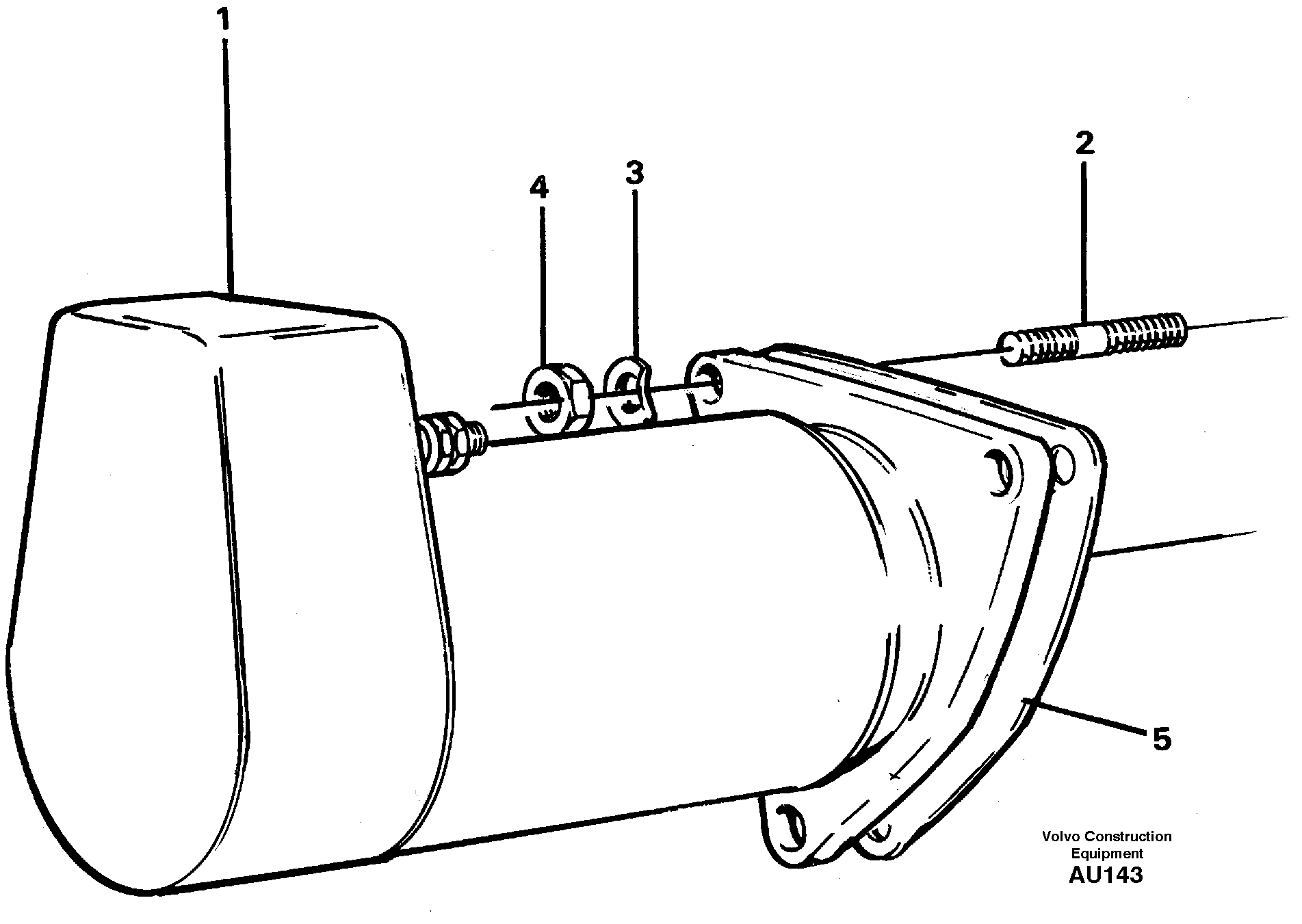 Схема запчастей Volvo L150C - 25873 Starter motor with assembling details L150C S/N 2768-SWE, 60701-USA