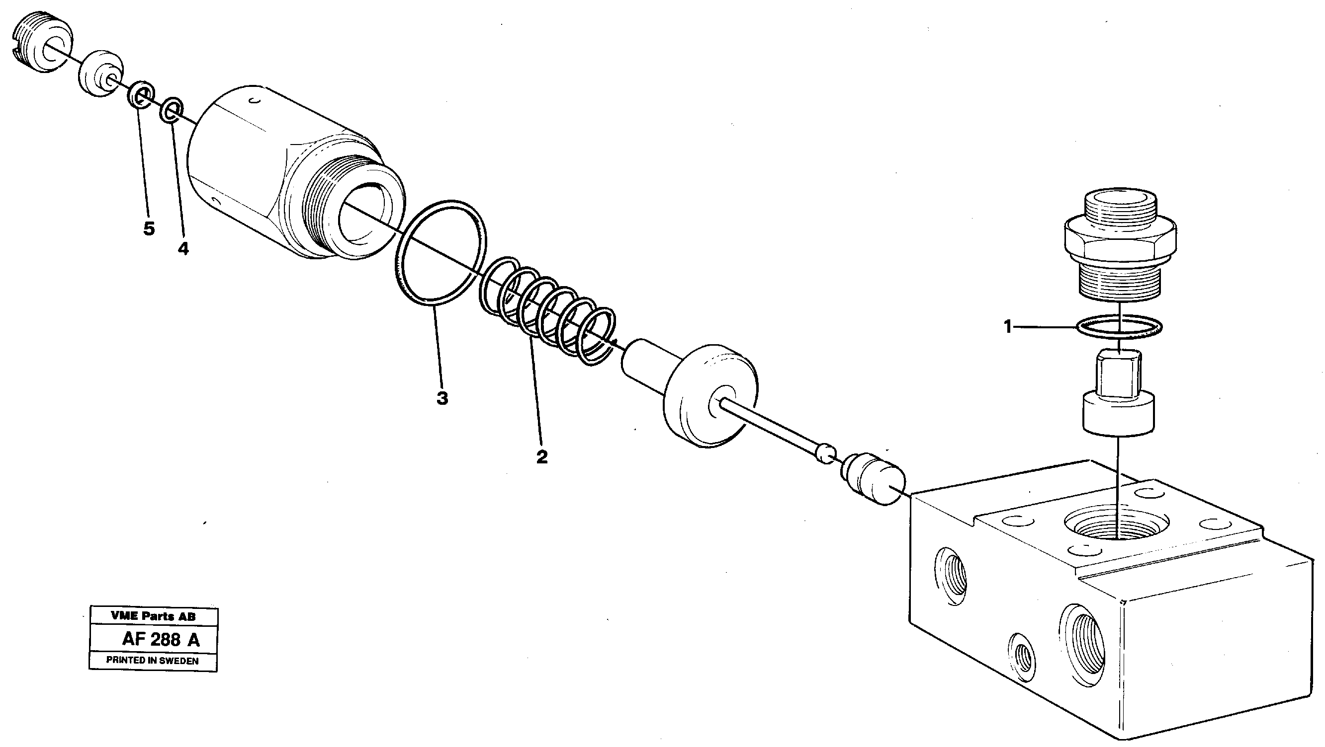 Схема запчастей Volvo L150C - 18749 Relief valve L150/L150C VOLVO BM VOLVO BM L150/L150C SER NO - 2767/- 60708