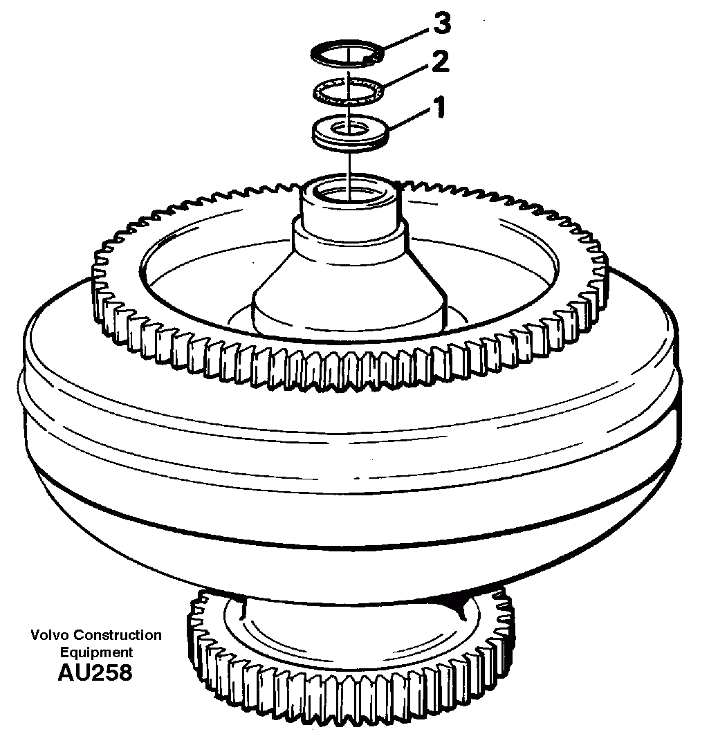 Схема запчастей Volvo L150C - 13035 Torque converter L150C S/N 2768-SWE, 60701-USA