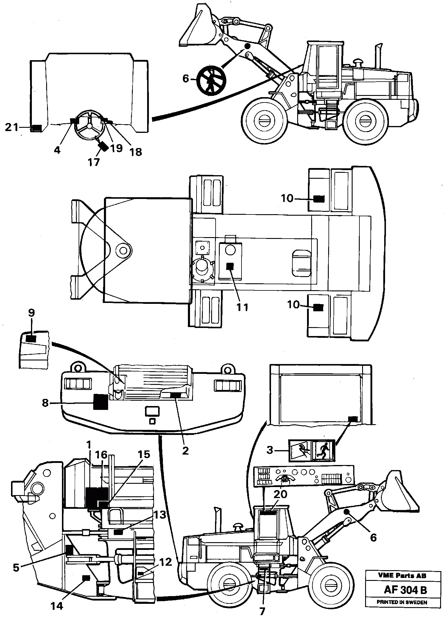 Схема запчастей Volvo L150C - 14051 Decals L150/L150C VOLVO BM VOLVO BM L150/L150C SER NO - 2767/- 60708