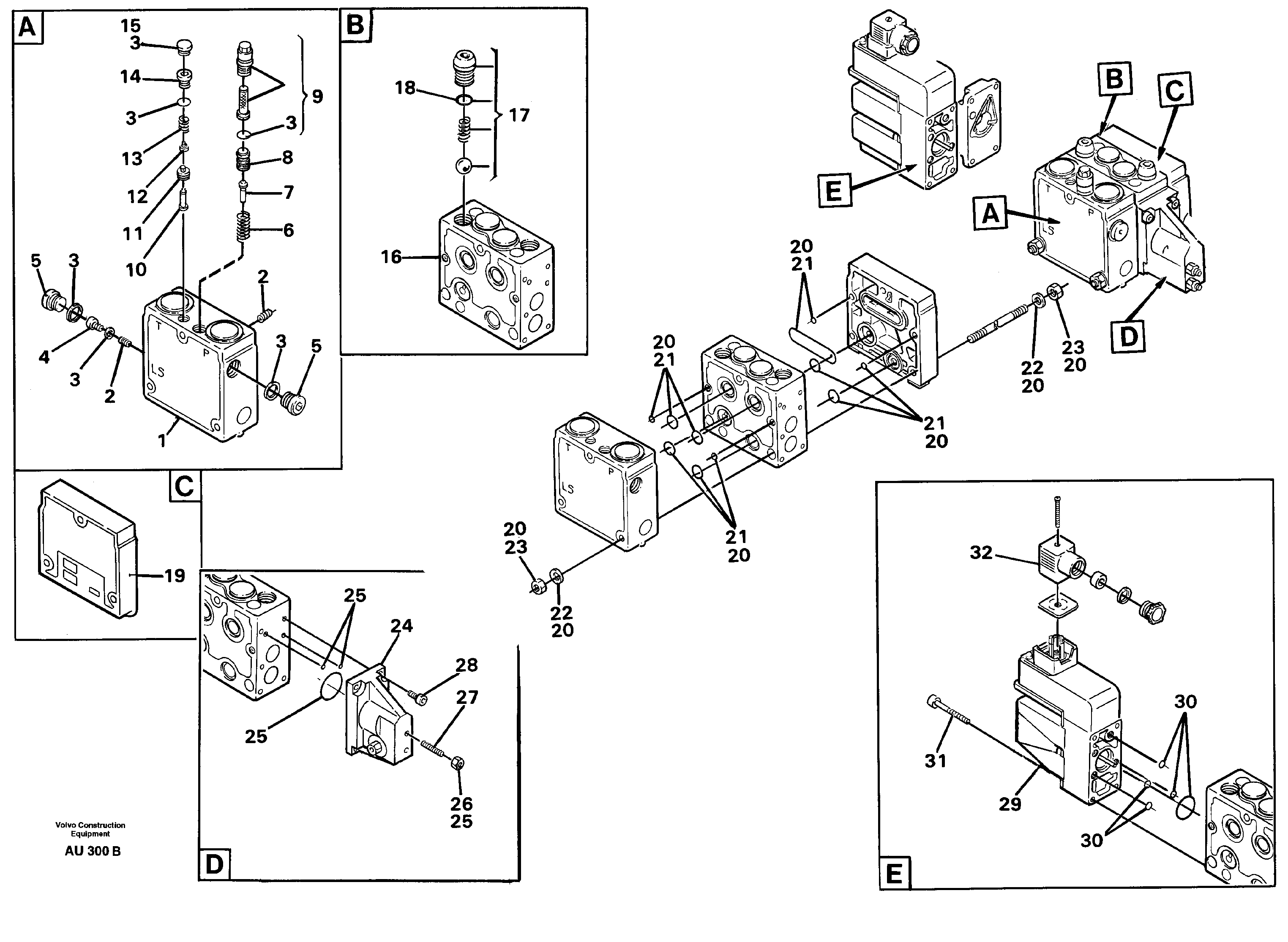 Схема запчастей Volvo L150C - 103436 Relief valve L150C S/N 2768-SWE, 60701-USA