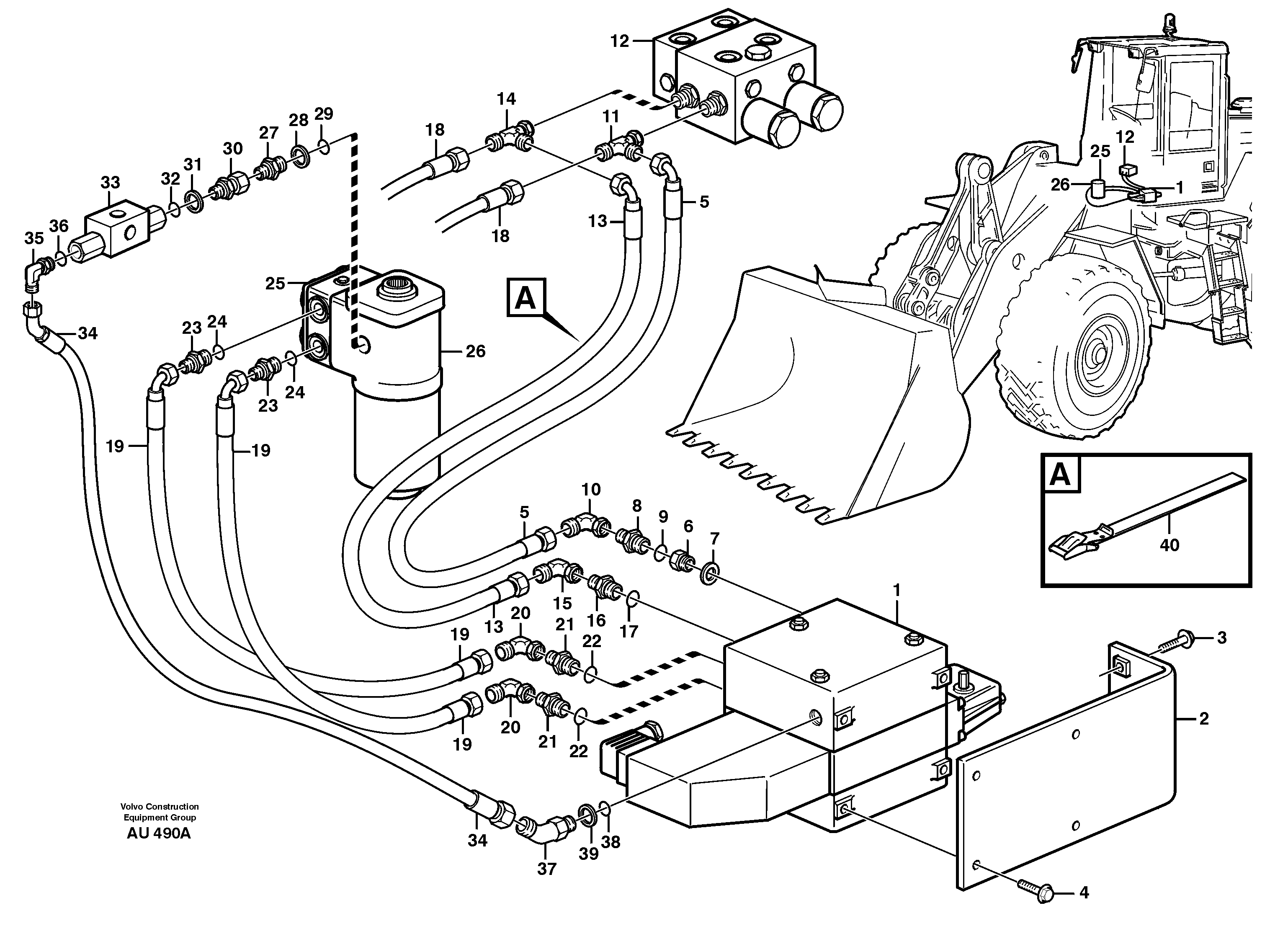 Схема запчастей Volvo L150C - 56683 CDC - steering L150C S/N 2768-SWE, 60701-USA