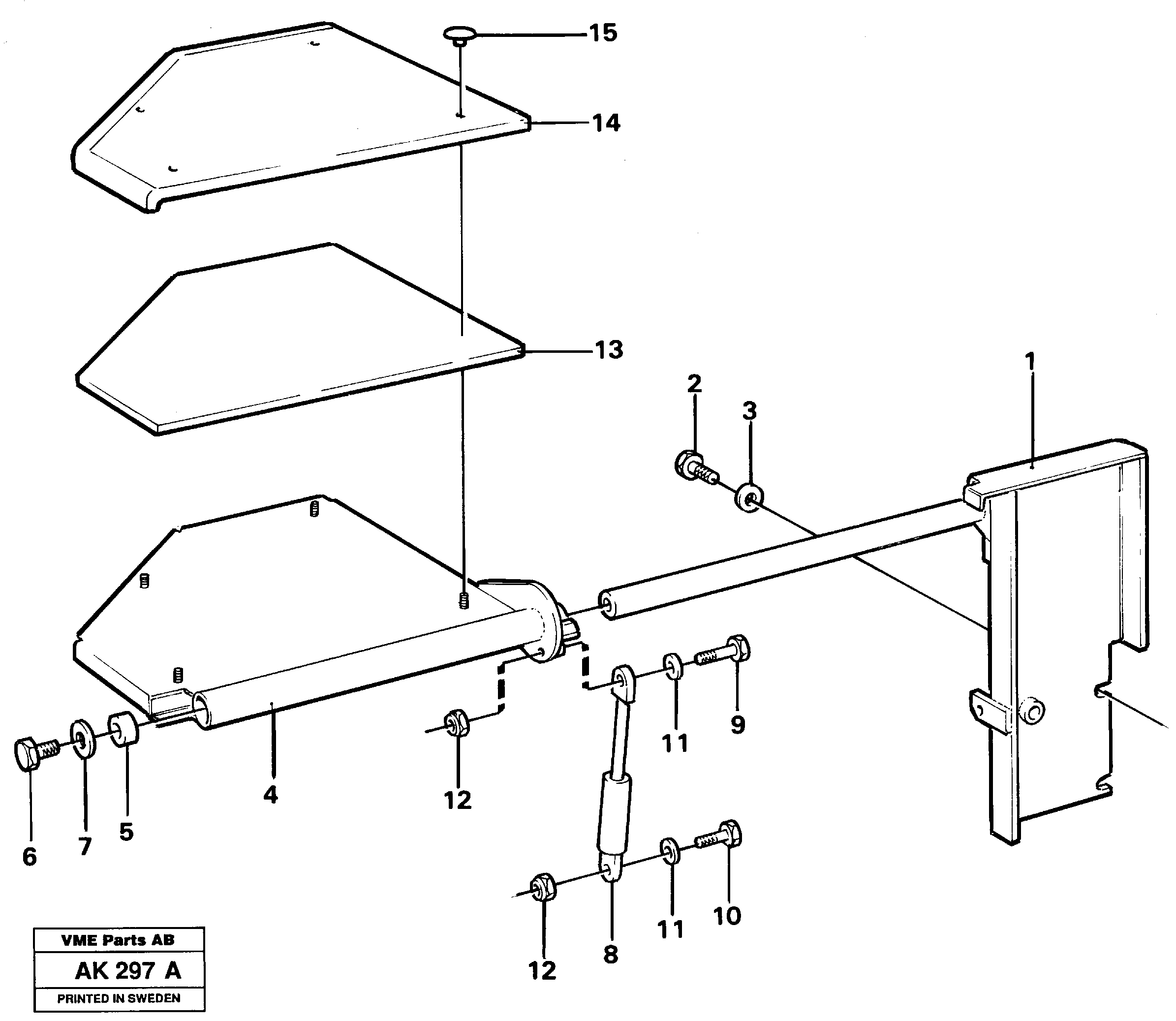 Схема запчастей Volvo L180C - 45820 Instructors seat L180/L180C VOLVO BM VOLVO BM L180/L180C SER NO -2532 / -60469 USA