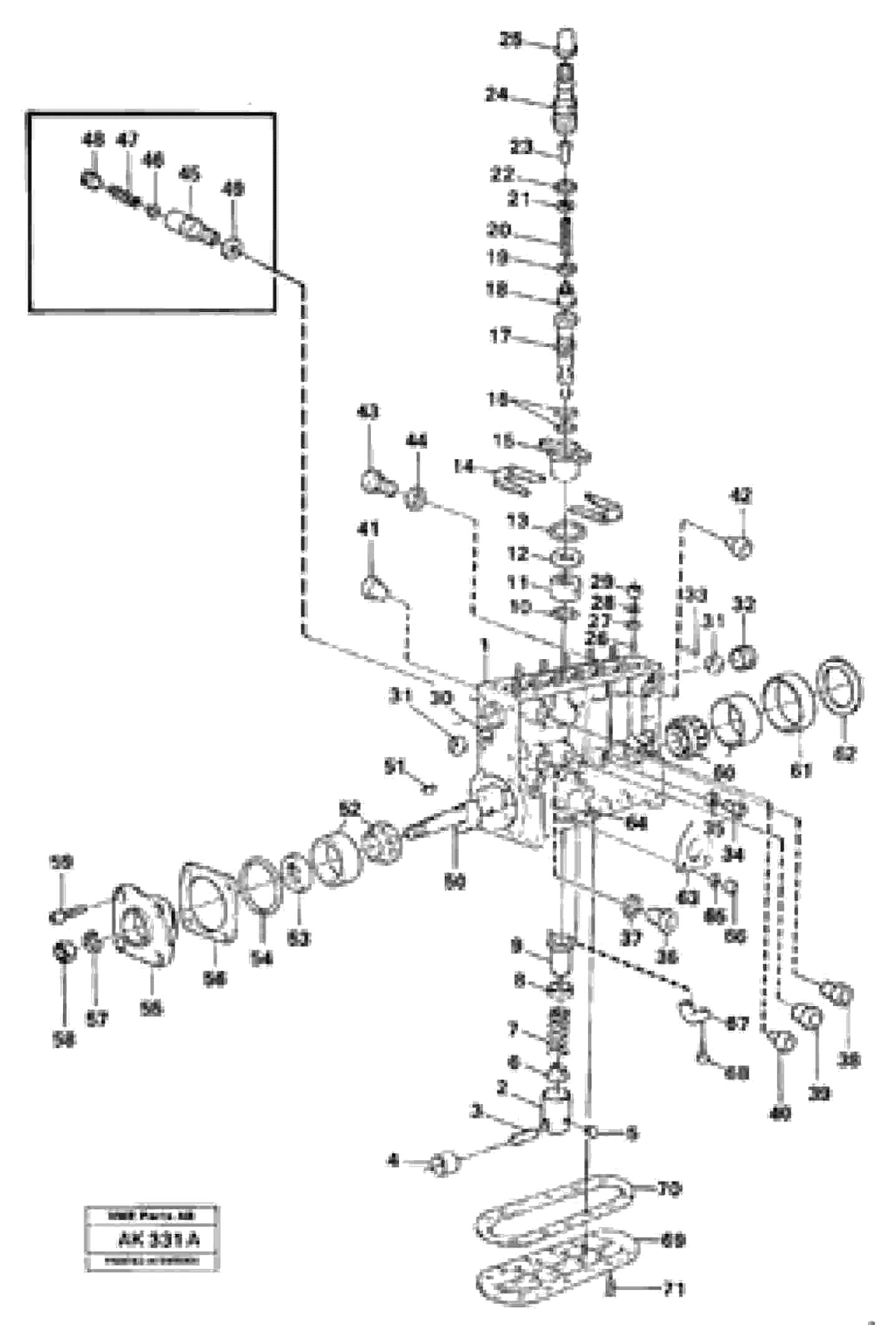 Схема запчастей Volvo L180C - 89554 Injection pump L180/L180C VOLVO BM VOLVO BM L180/L180C SER NO -2532 / -60469 USA