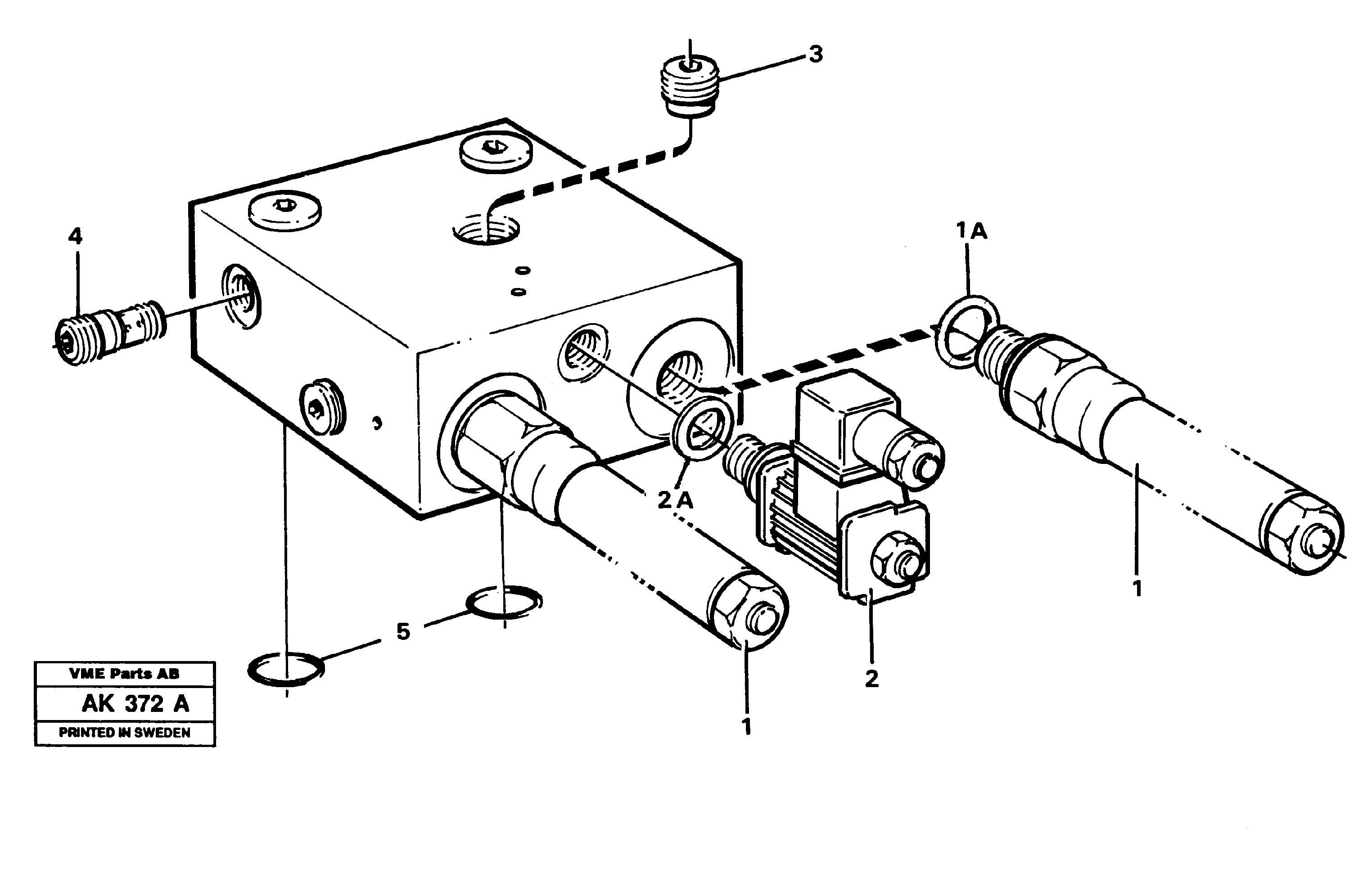 Схема запчастей Volvo L180C - 27907 Operating valve L180/L180C VOLVO BM VOLVO BM L180/L180C SER NO -2532 / -60469 USA