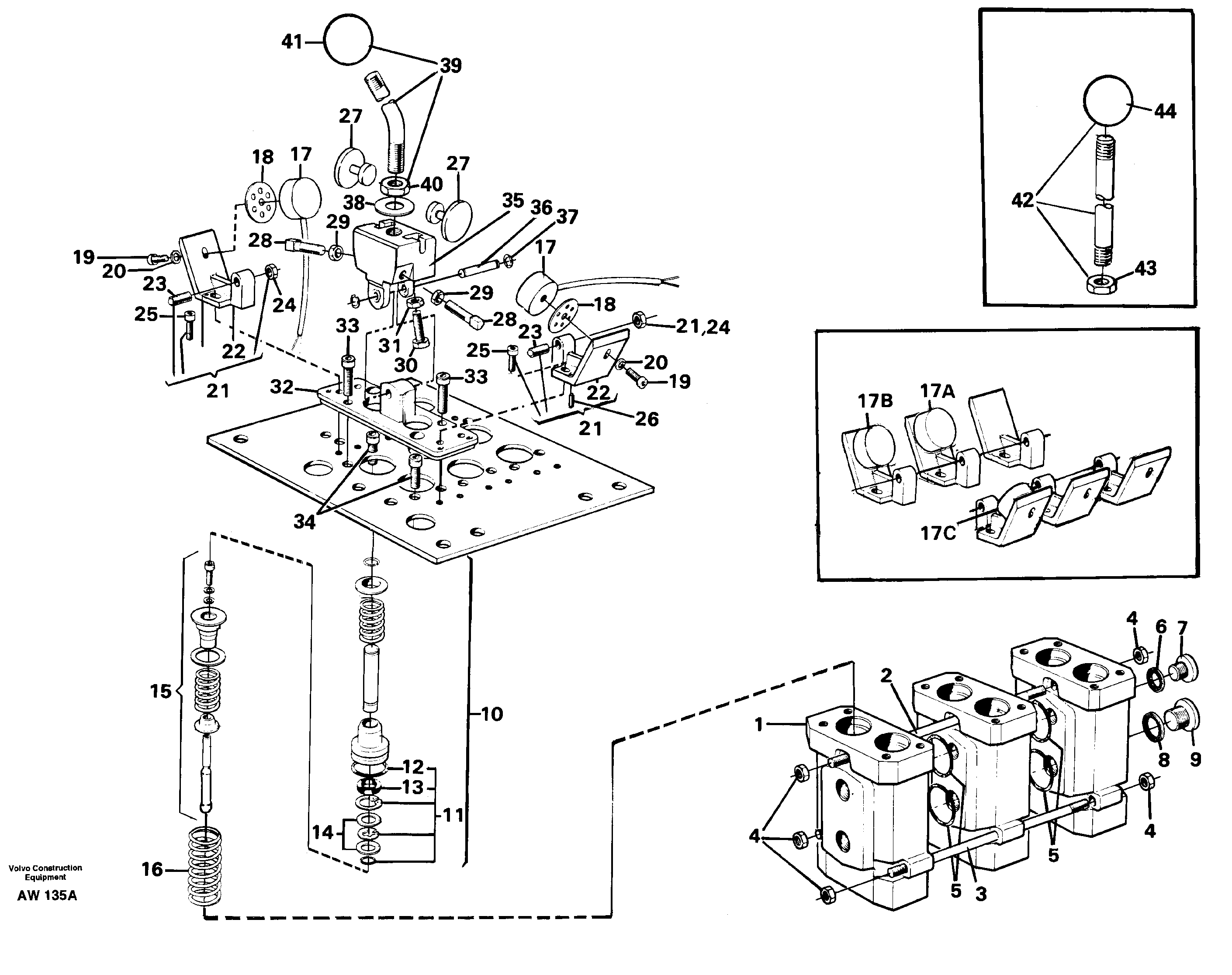 Схема запчастей Volvo L180C - 103065 Servo valve L180C S/N 2533-SWE, 60465-USA