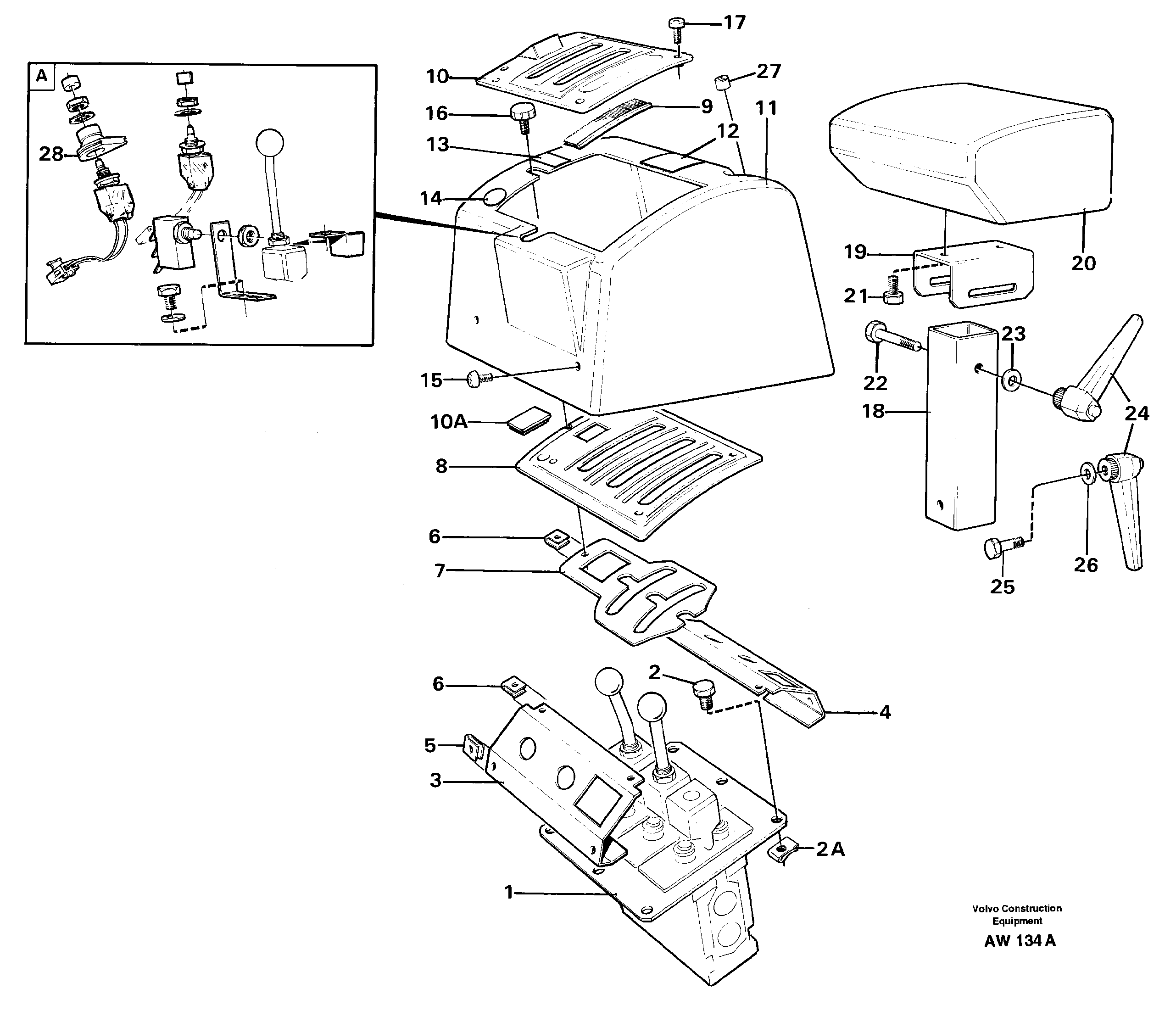 Схема запчастей Volvo L180C - 60439 Servo valve with fitting parts L180C S/N 2533-SWE, 60465-USA