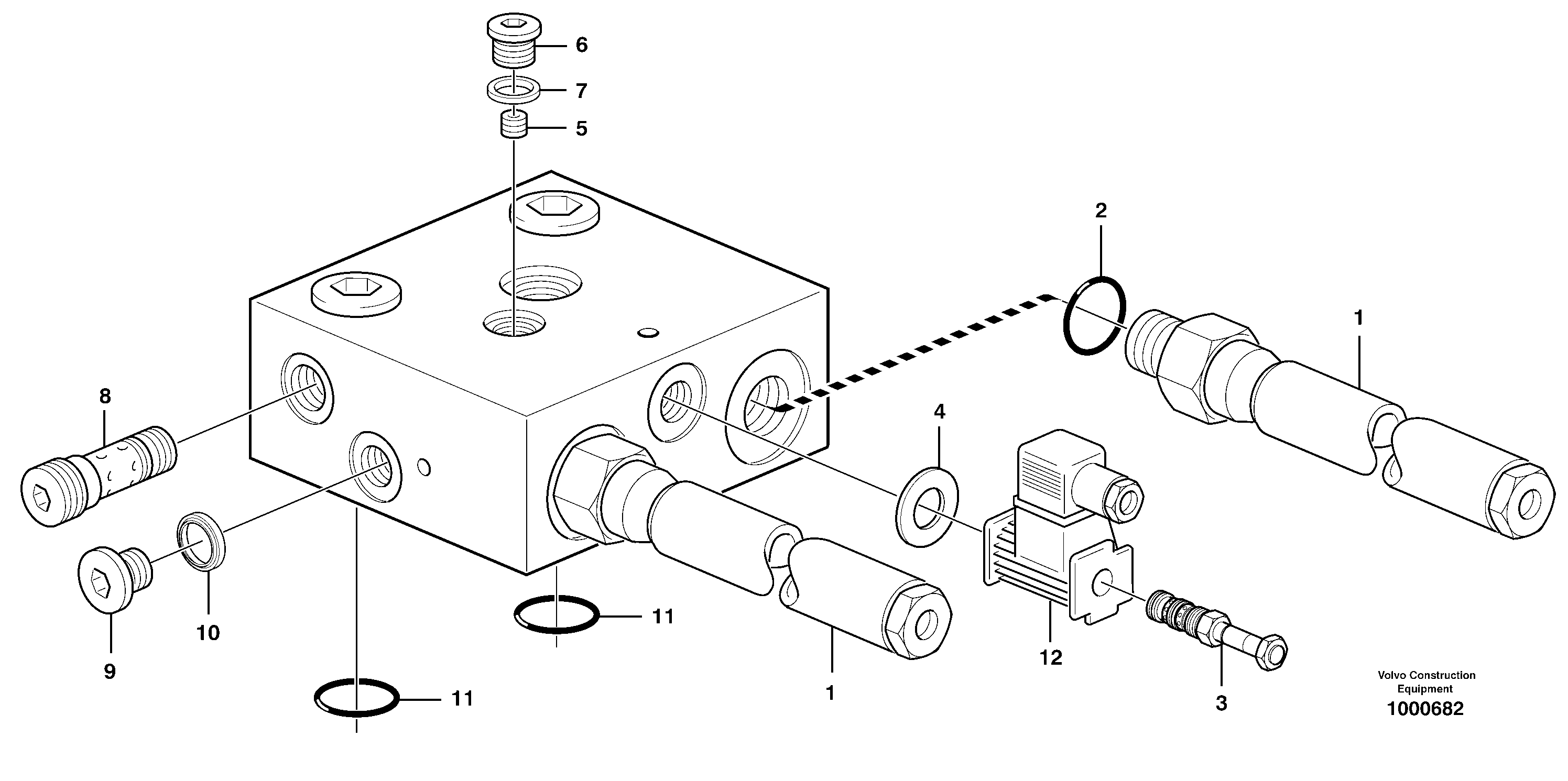 Схема запчастей Volvo L180C - 19775 Operating valve L180C S/N 2533-SWE, 60465-USA