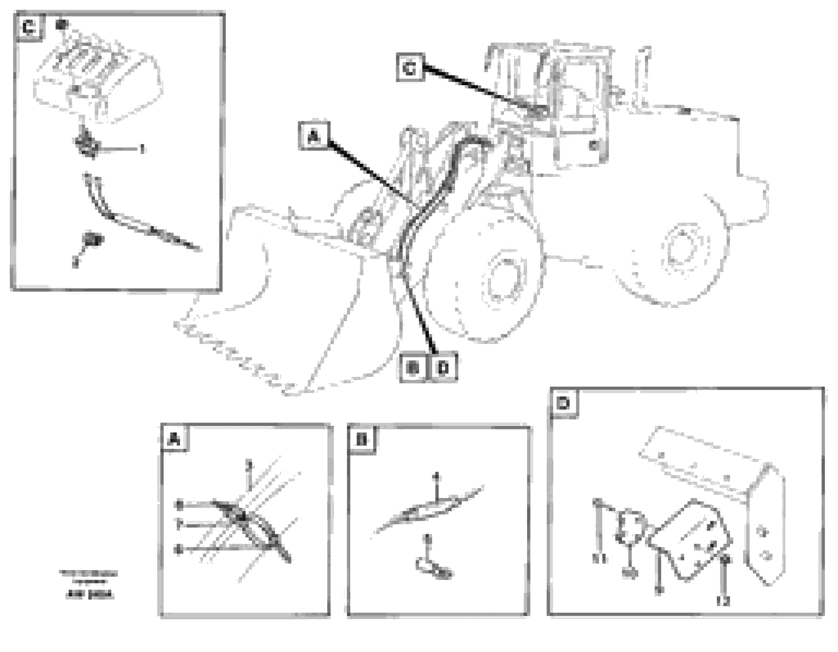 Схема запчастей Volvo L180C - 64953 Electrical equipment, 4th function L180C S/N 2533-SWE, 60465-USA