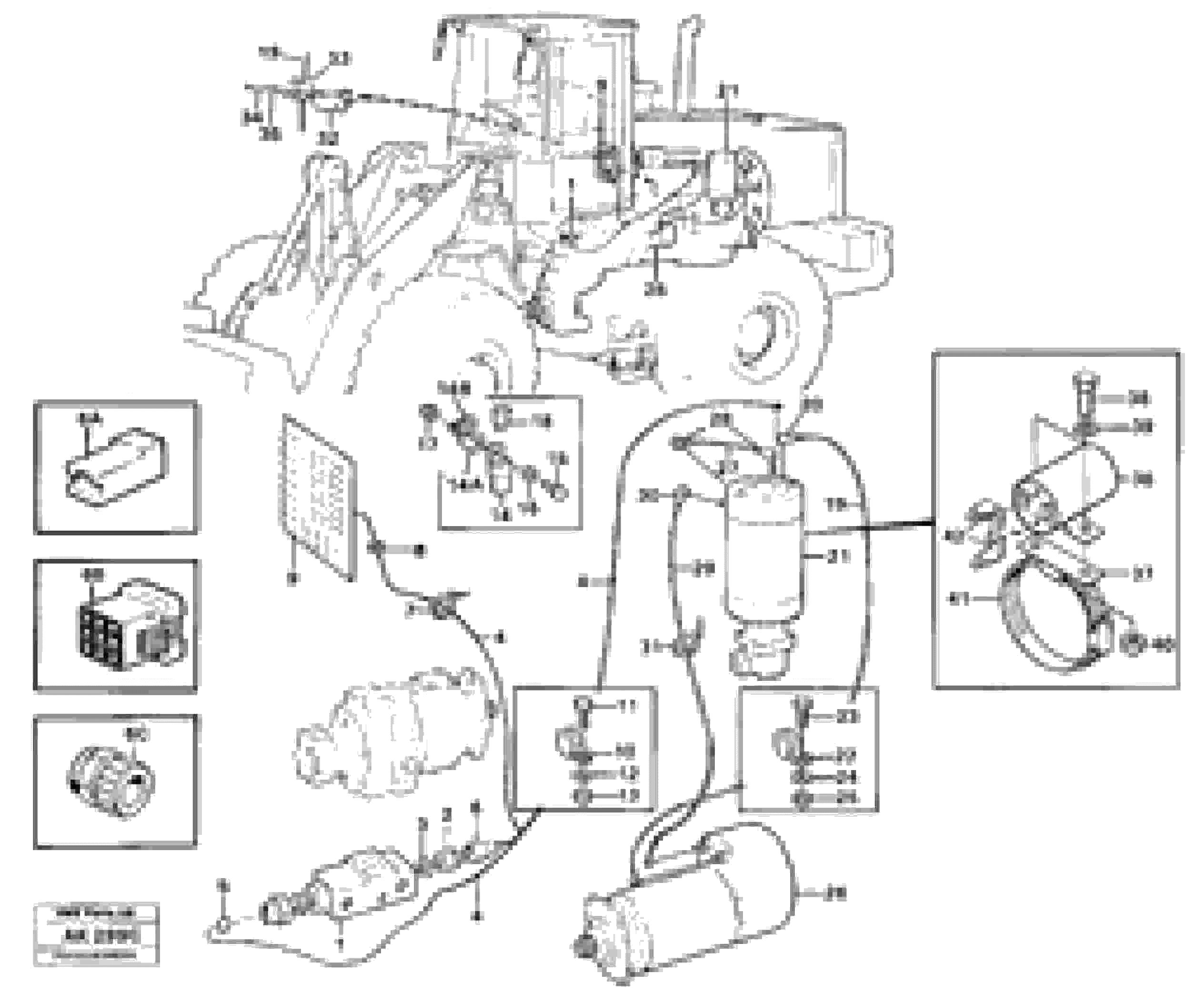 Схема запчастей Volvo L180C - 50373 Cable harness, secondary steering system L180/L180C VOLVO BM VOLVO BM L180/L180C SER NO -2532 / -60469 USA