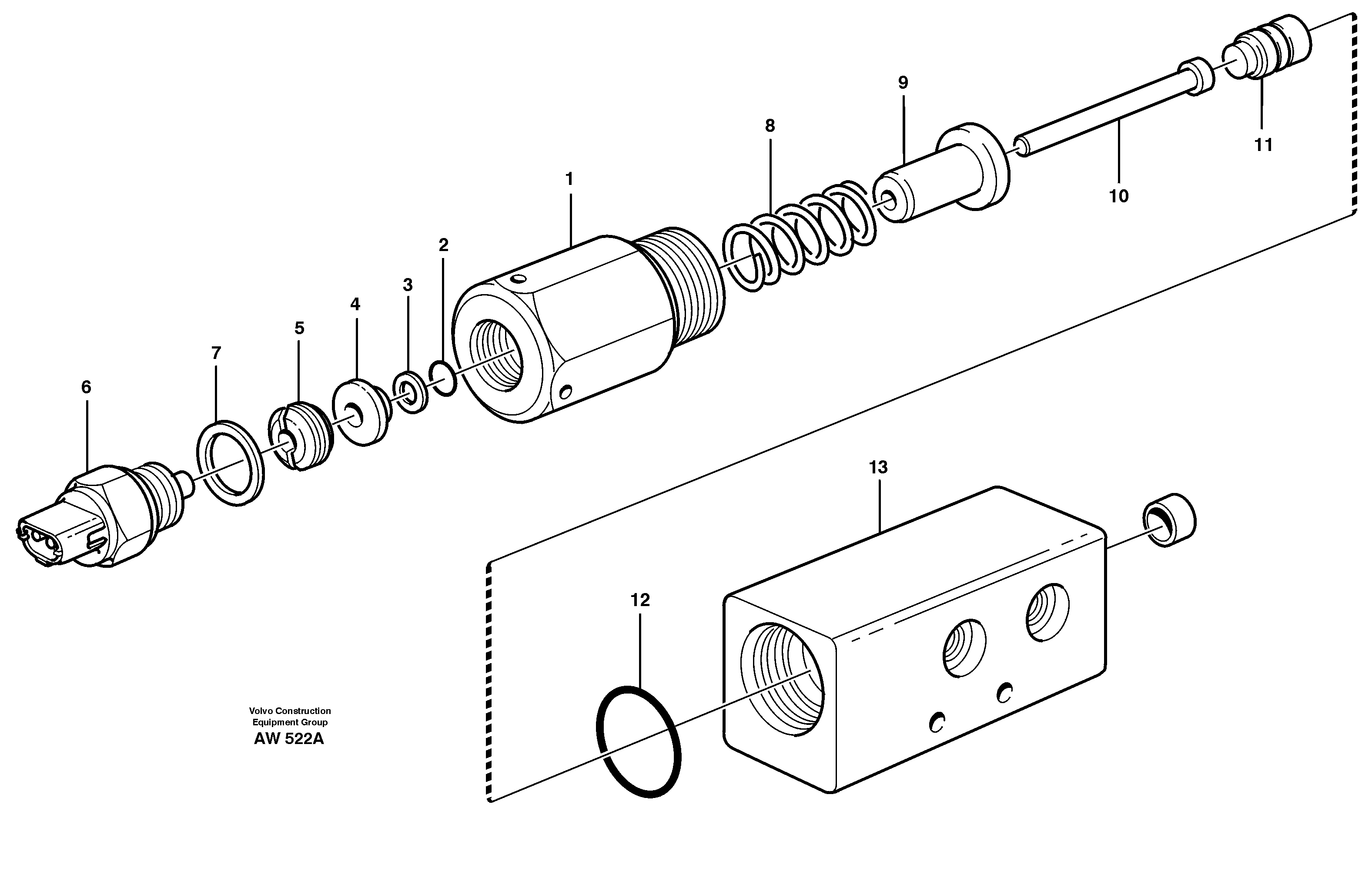 Схема запчастей Volvo L180C - 21666 Pressure monitor L180C S/N 2533-SWE, 60465-USA