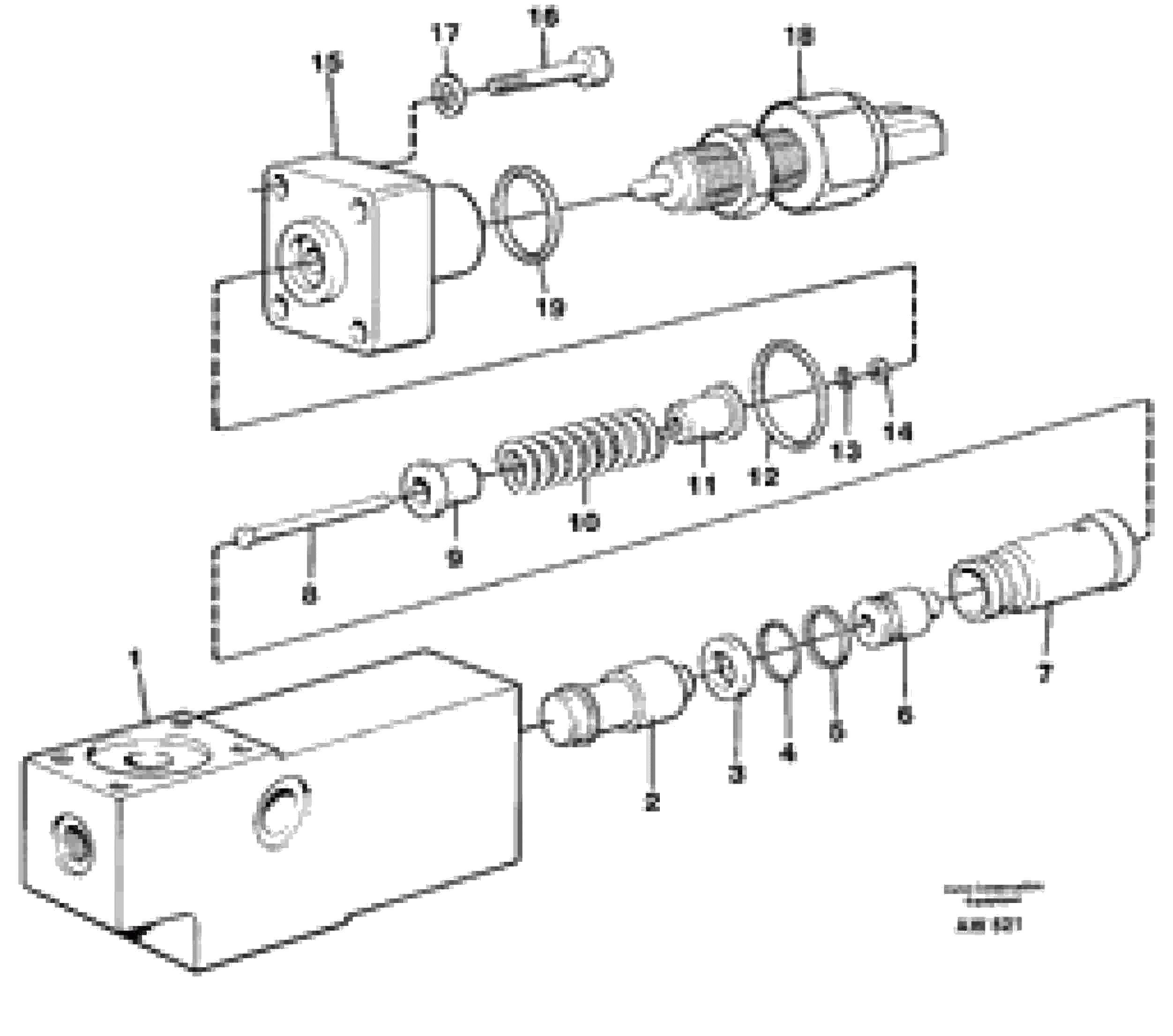 Схема запчастей Volvo L180C - 24017 Sensor L180C S/N 2533-SWE, 60465-USA