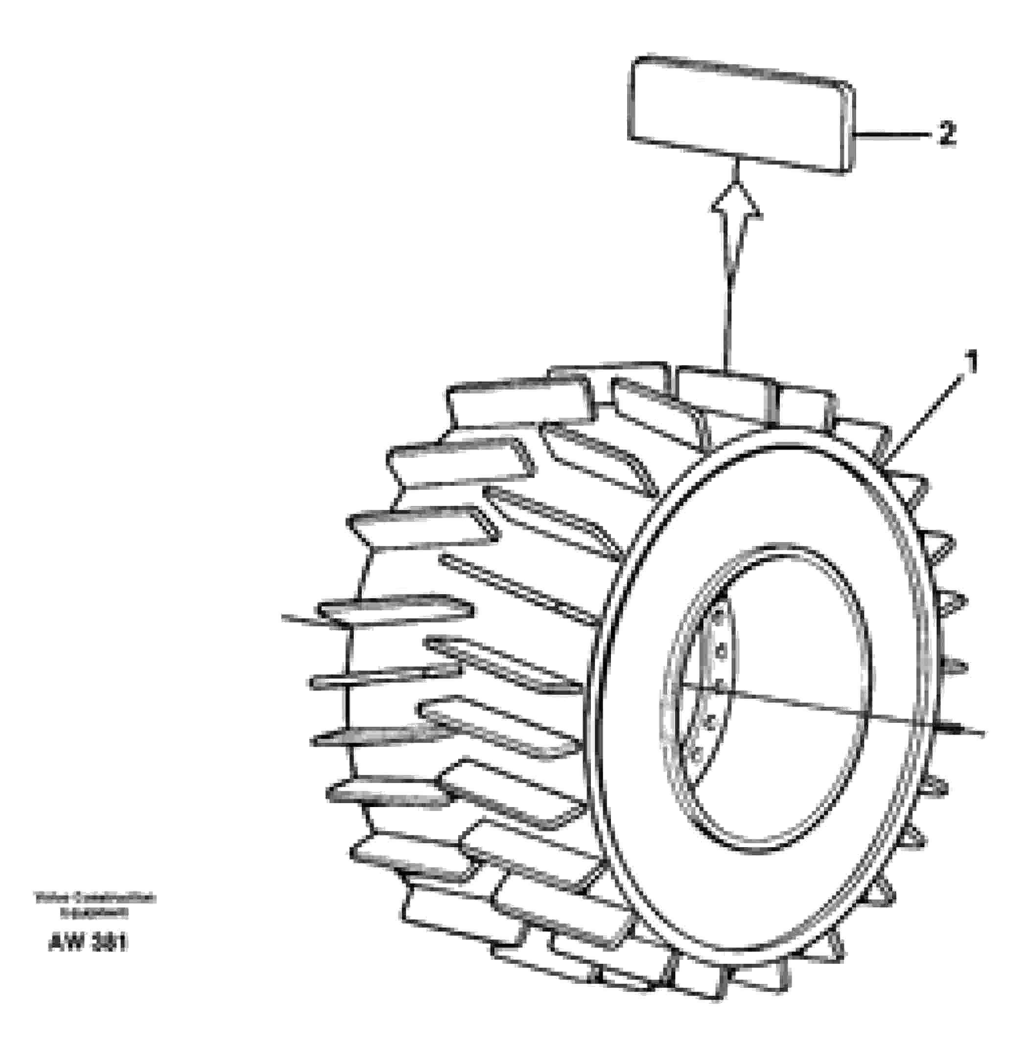 Схема запчастей Volvo L180C - 36651 Compaktor wheels L180C S/N 2533-SWE, 60465-USA