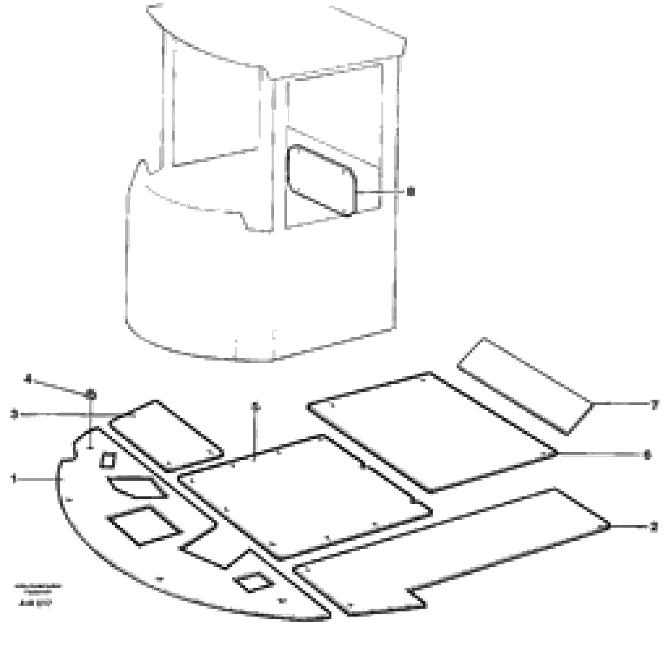 Схема запчастей Volvo L180C - 22210 Insulating plates L180C S/N 2533-SWE, 60465-USA