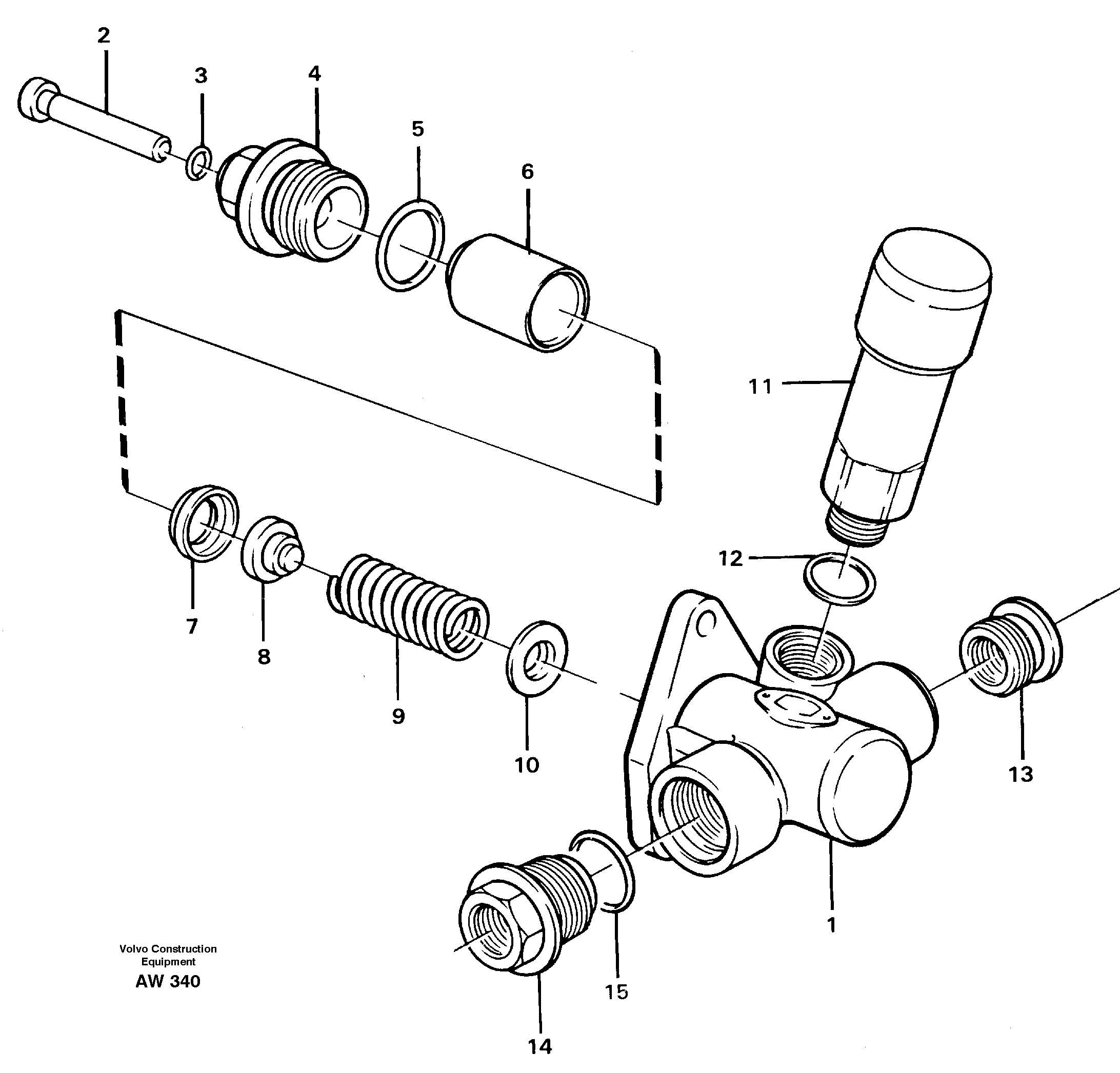 Схема запчастей Volvo L180C - 97076 Feed pump L180C S/N 2533-SWE, 60465-USA