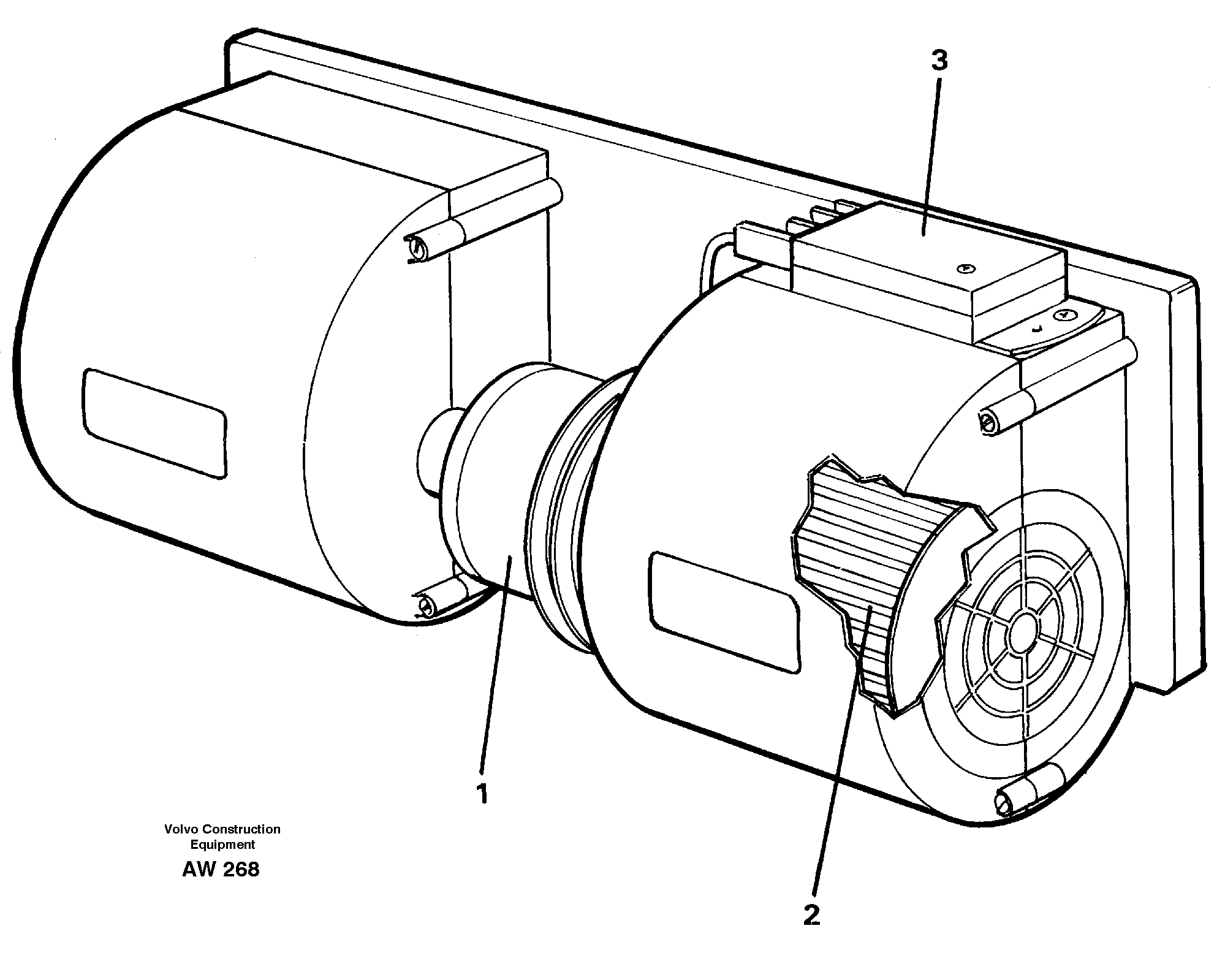 Схема запчастей Volvo L180C - 30593 Fan L180C S/N 2533-SWE, 60465-USA