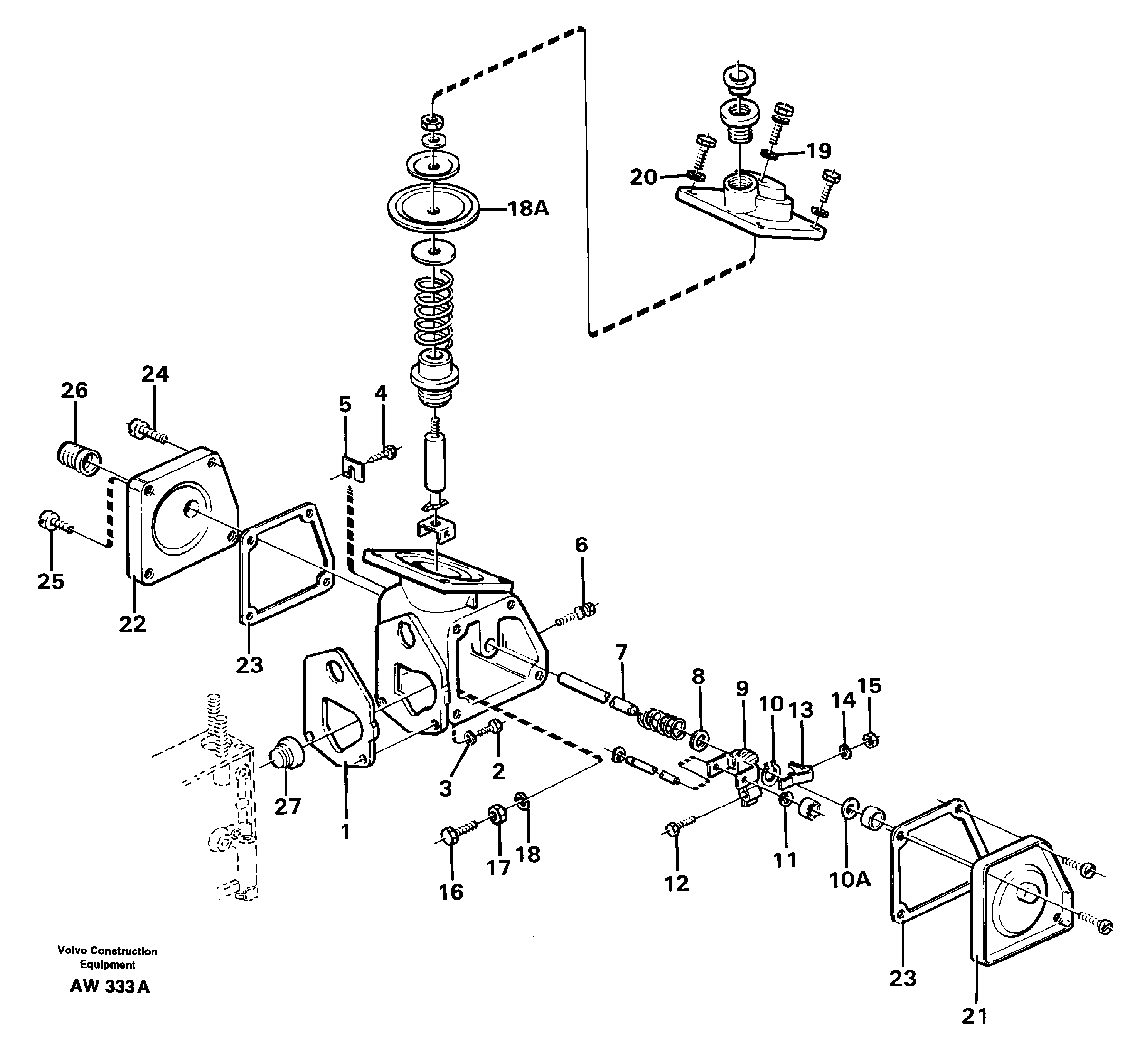 Схема запчастей Volvo L180C - 54527 Smoke limiter L180C S/N 2533-SWE, 60465-USA